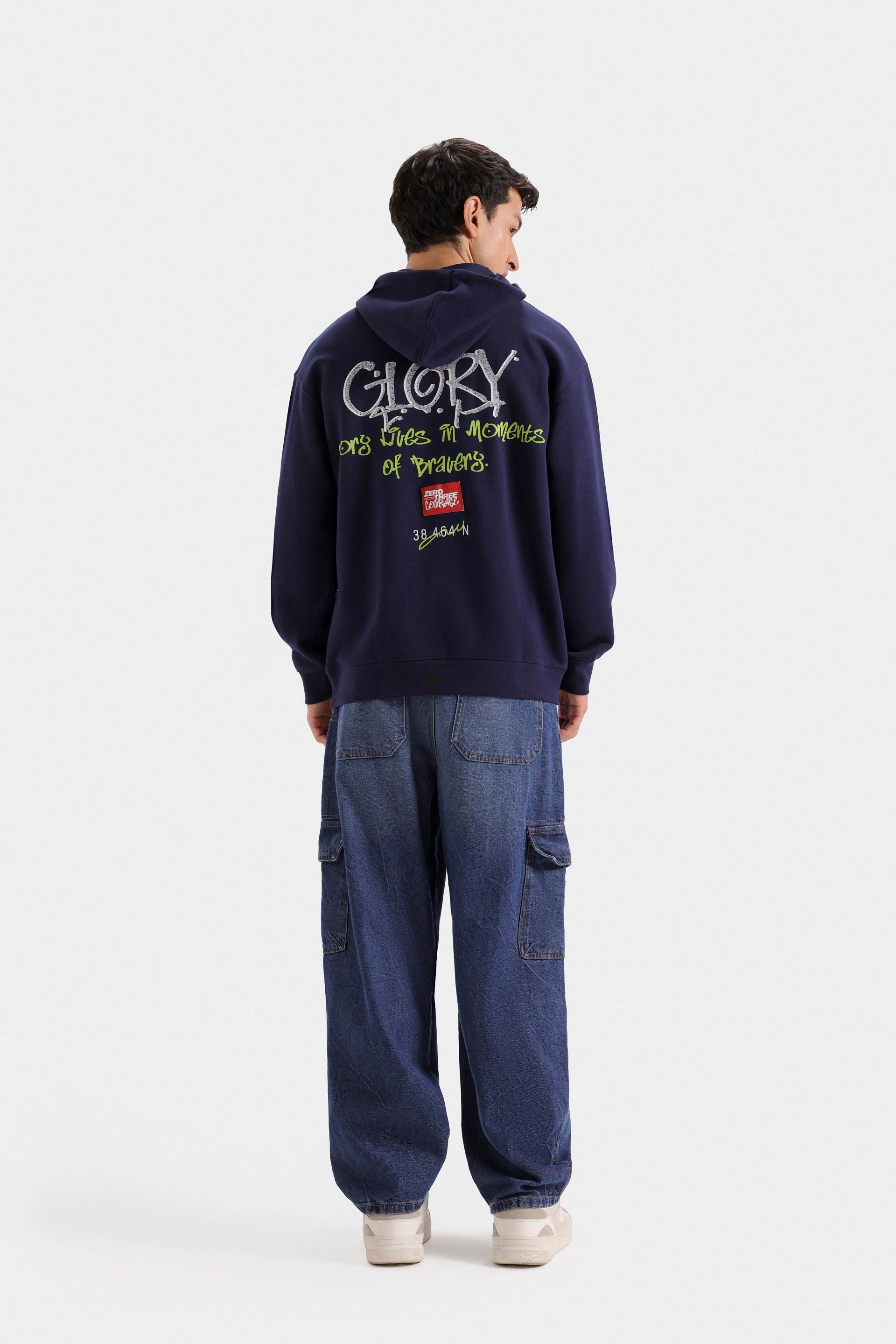 Slogan Print Hoodie