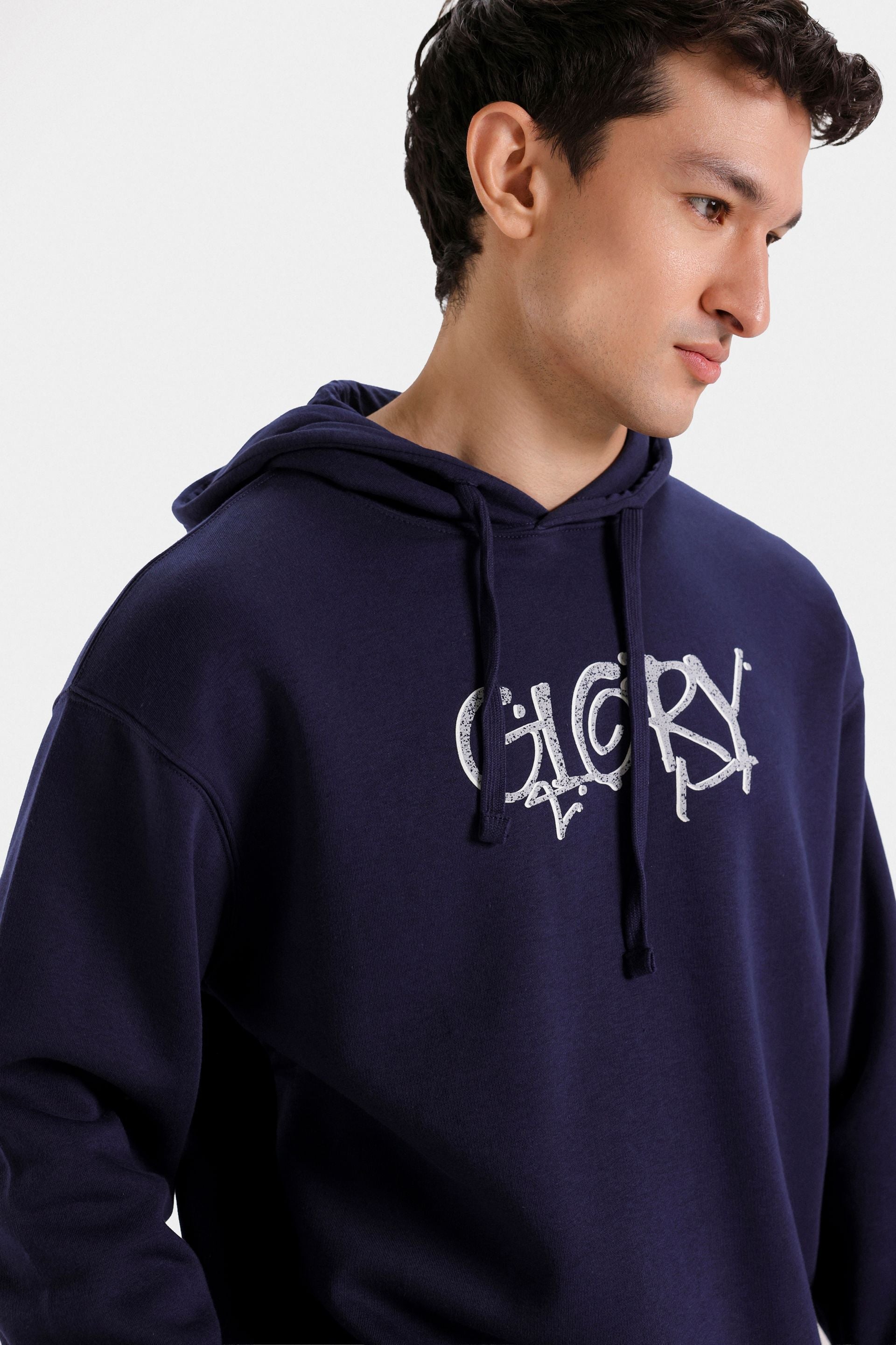 Slogan Print Hoodie
