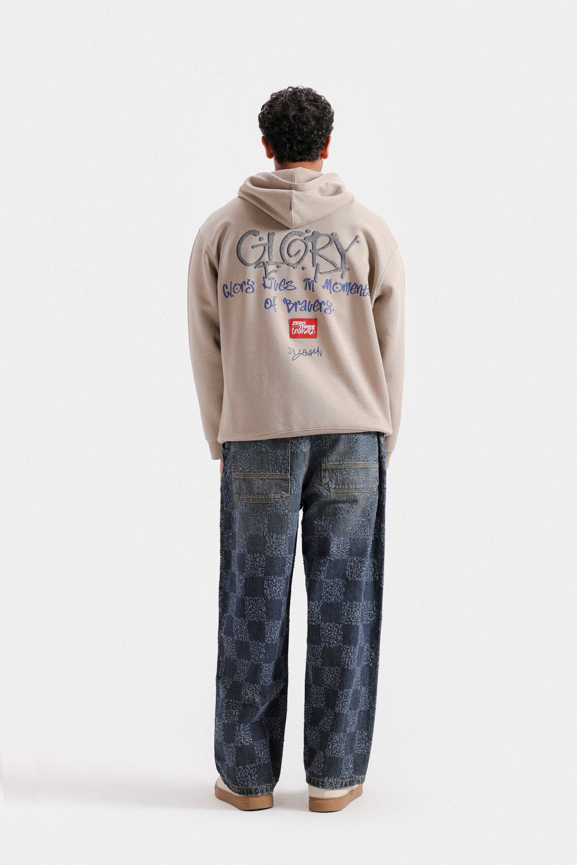 Slogan Print Hoodie