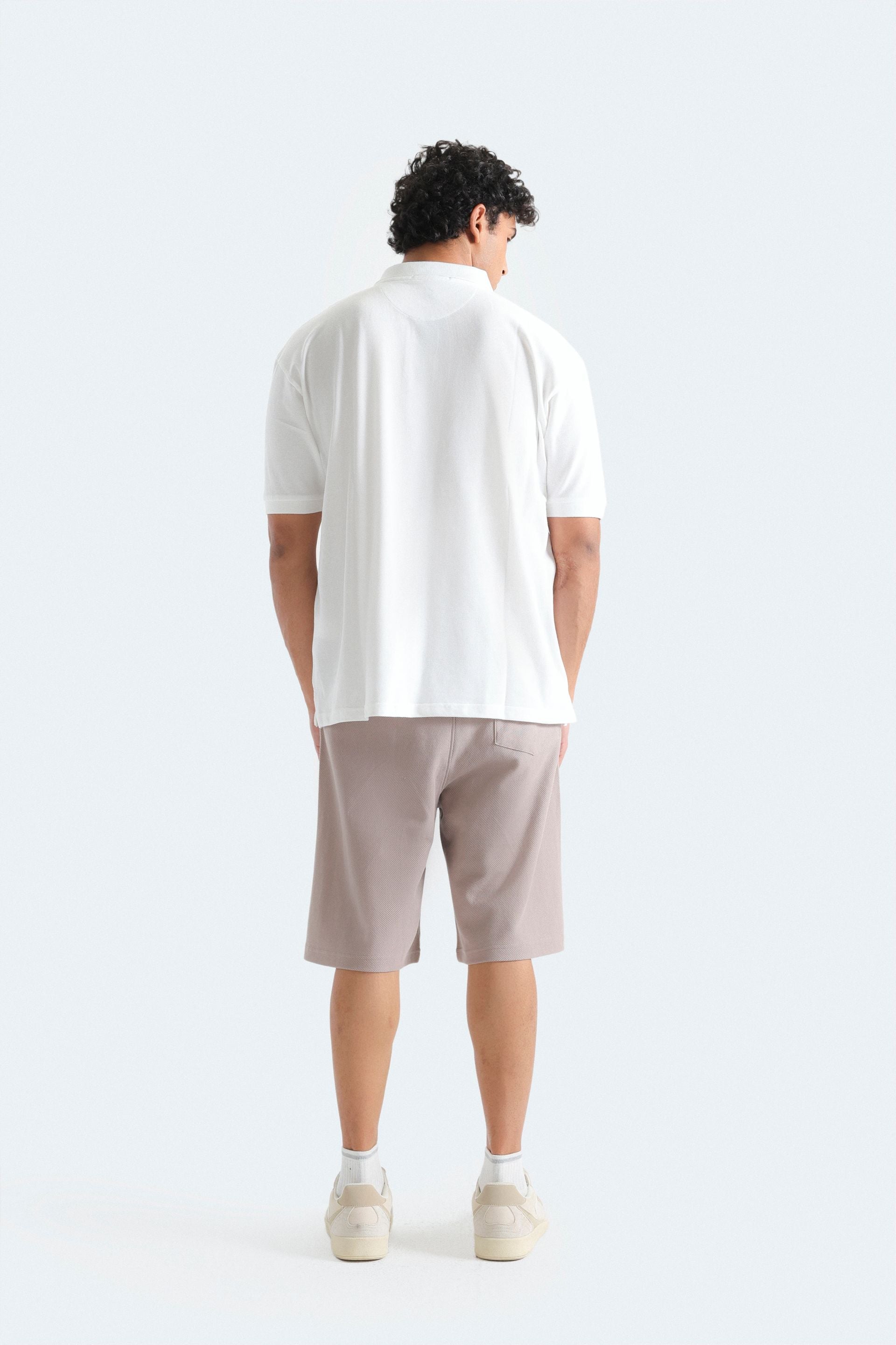 Slogan Print Polo Shirt