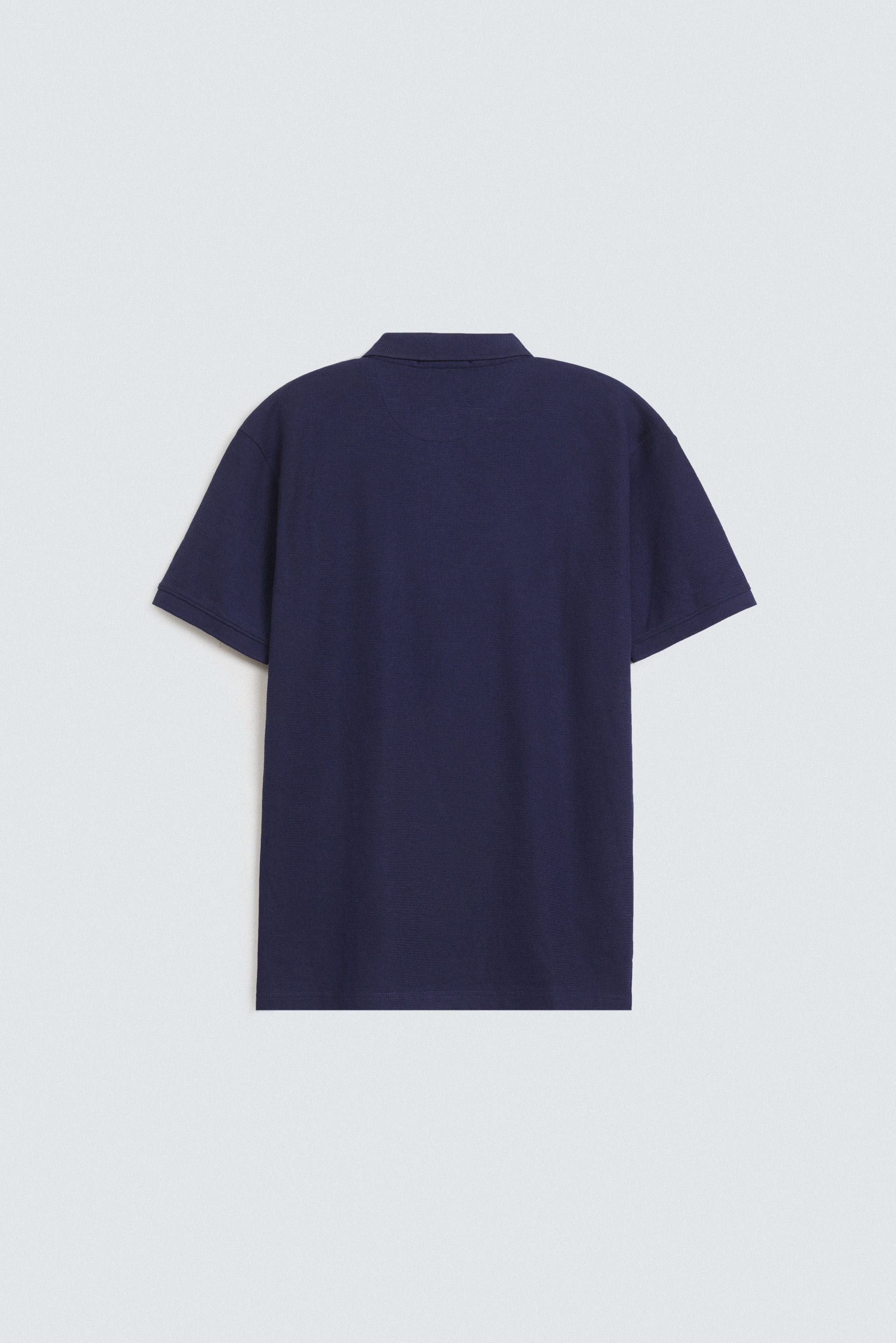 Quarter Zip-Up Polo Shirt