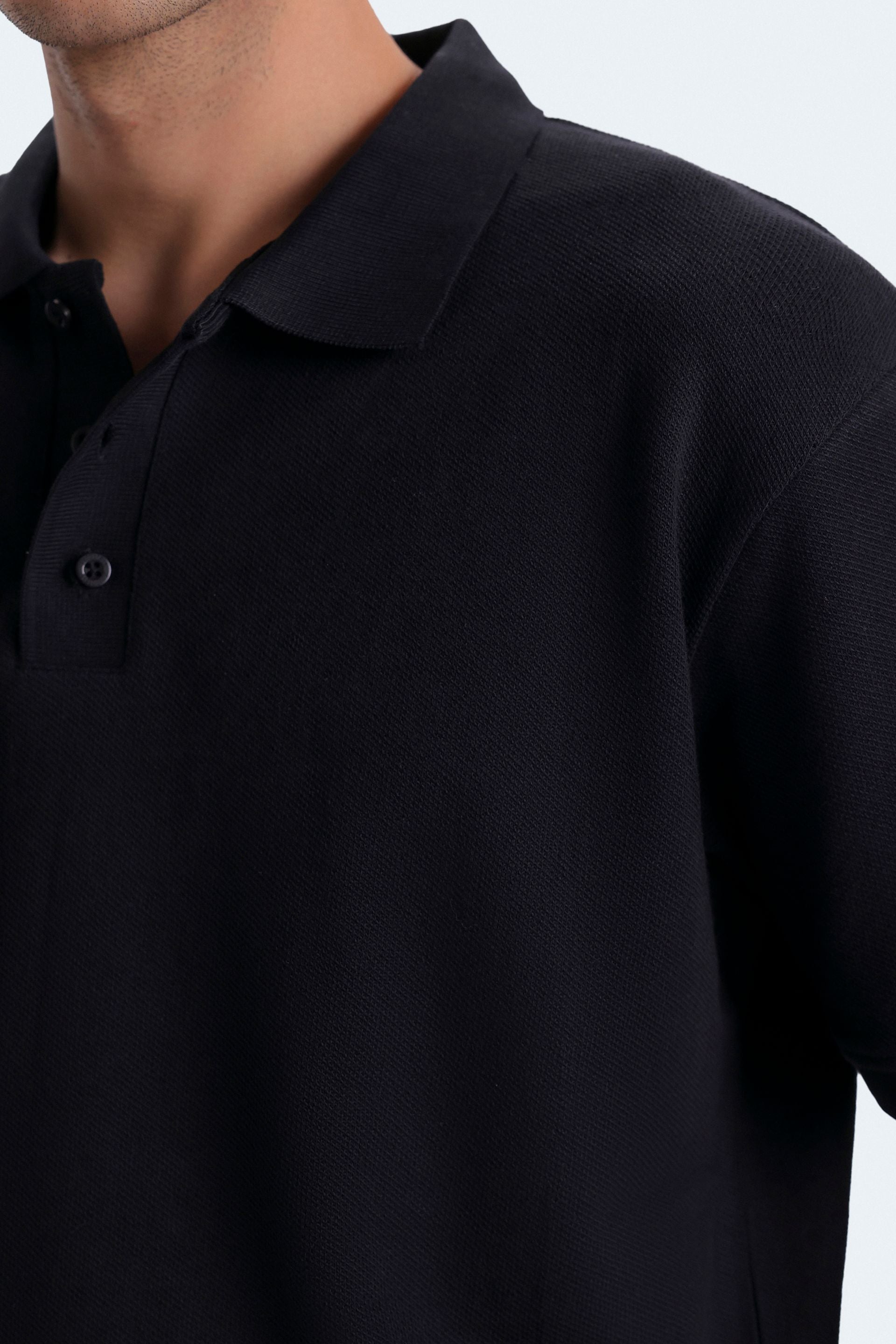 Textured Polo Shirt