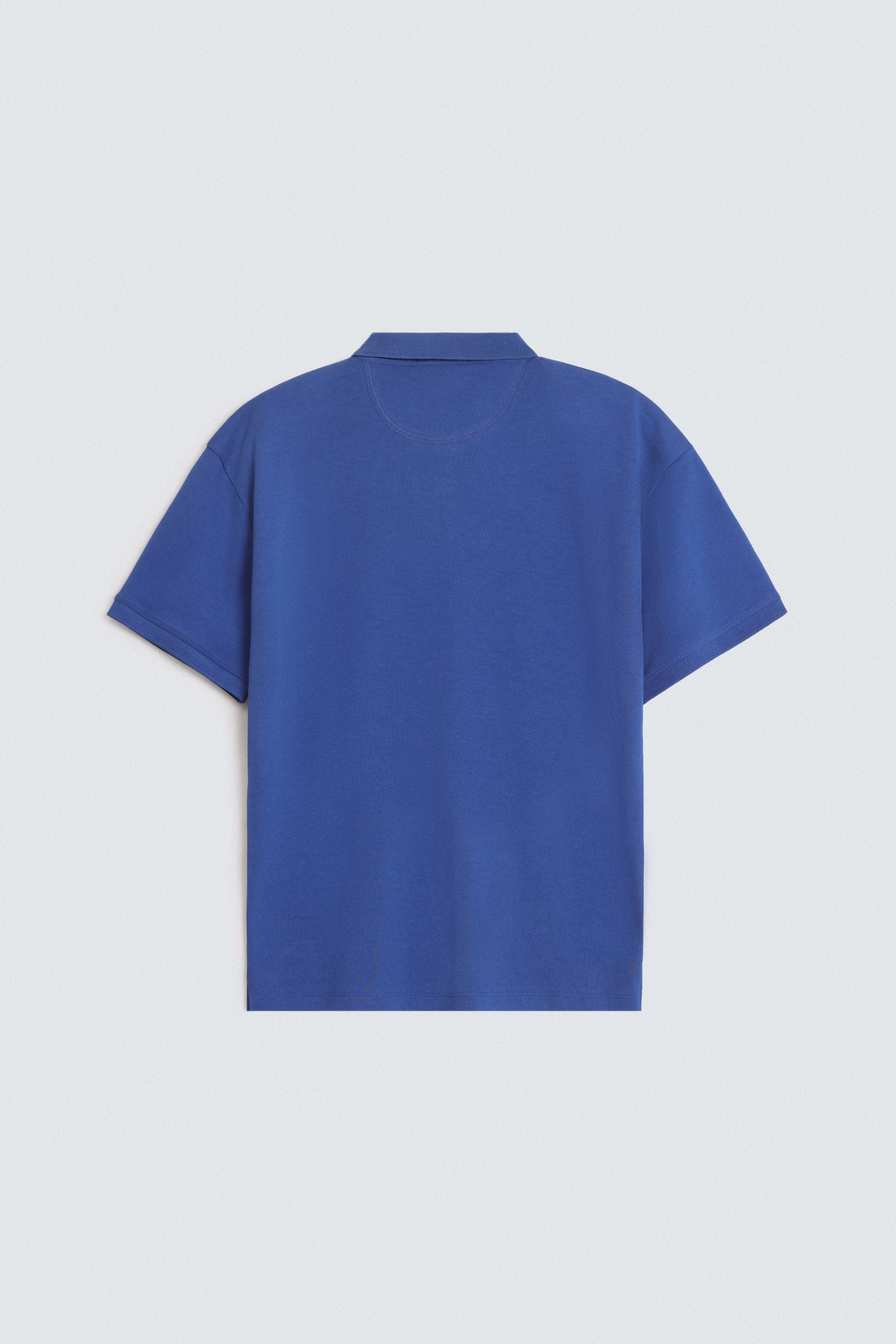 Slogan Print Polo Shirt