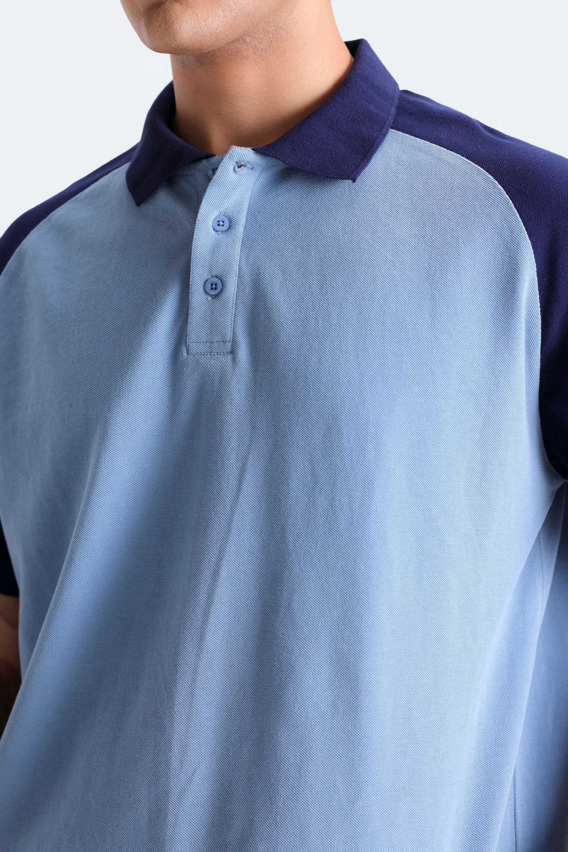 Color Block Polo Shirt