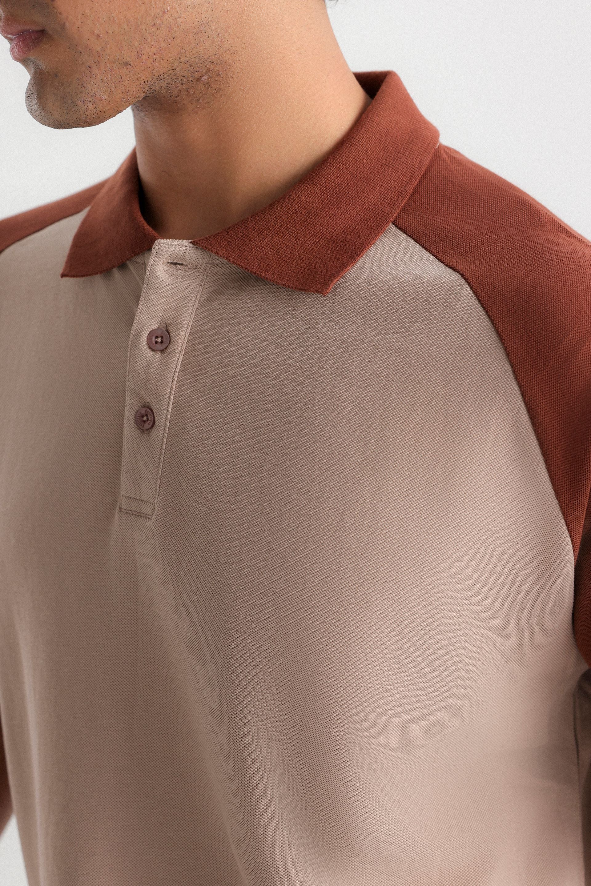 Color Block Polo Shirt