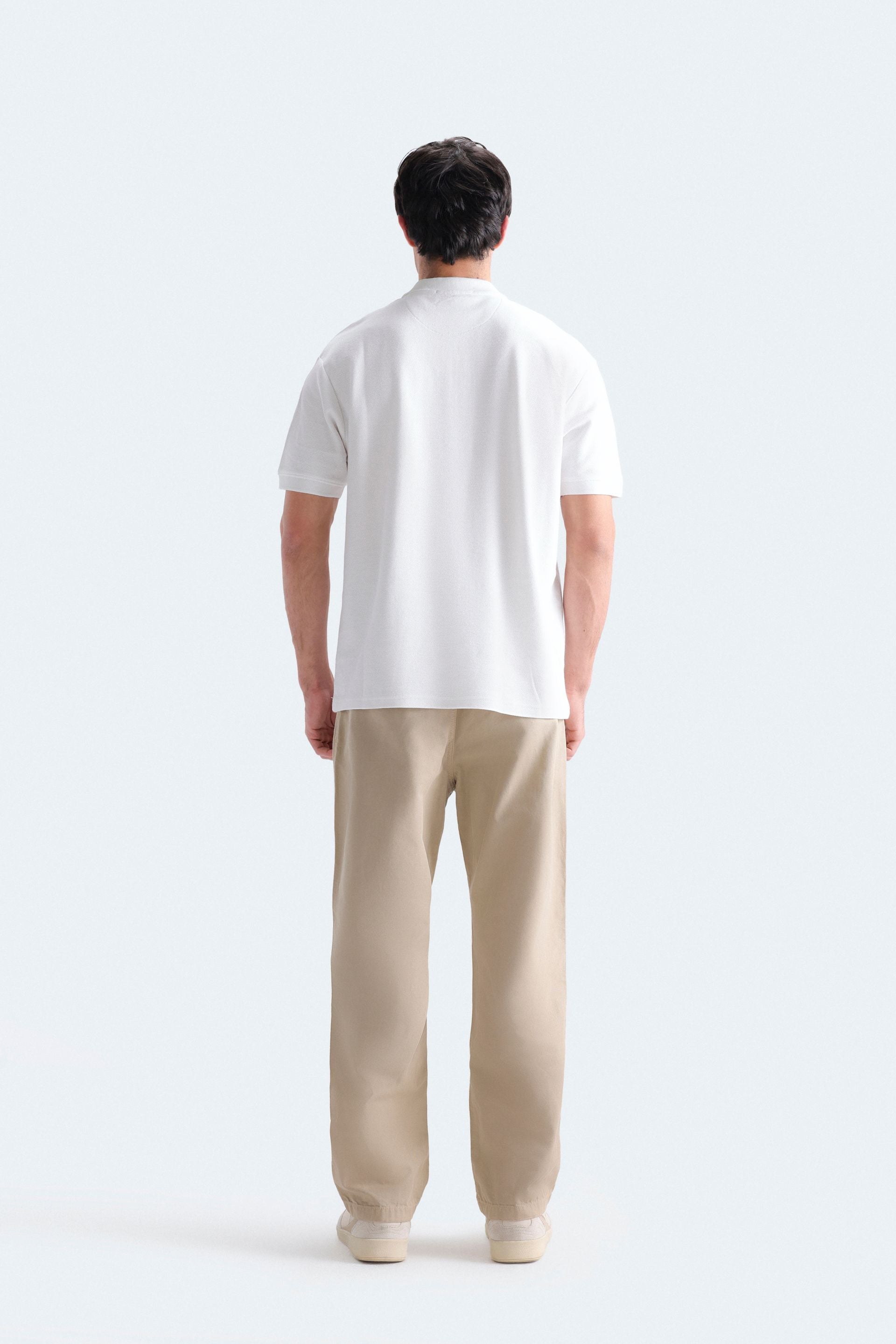 Quarter Zip-Up Polo Shirt