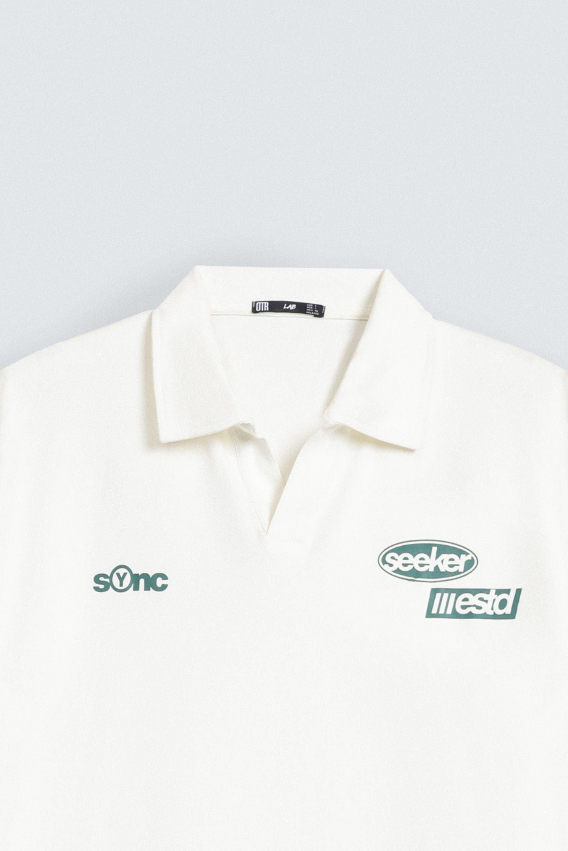 Slogan Print Polo Shirt