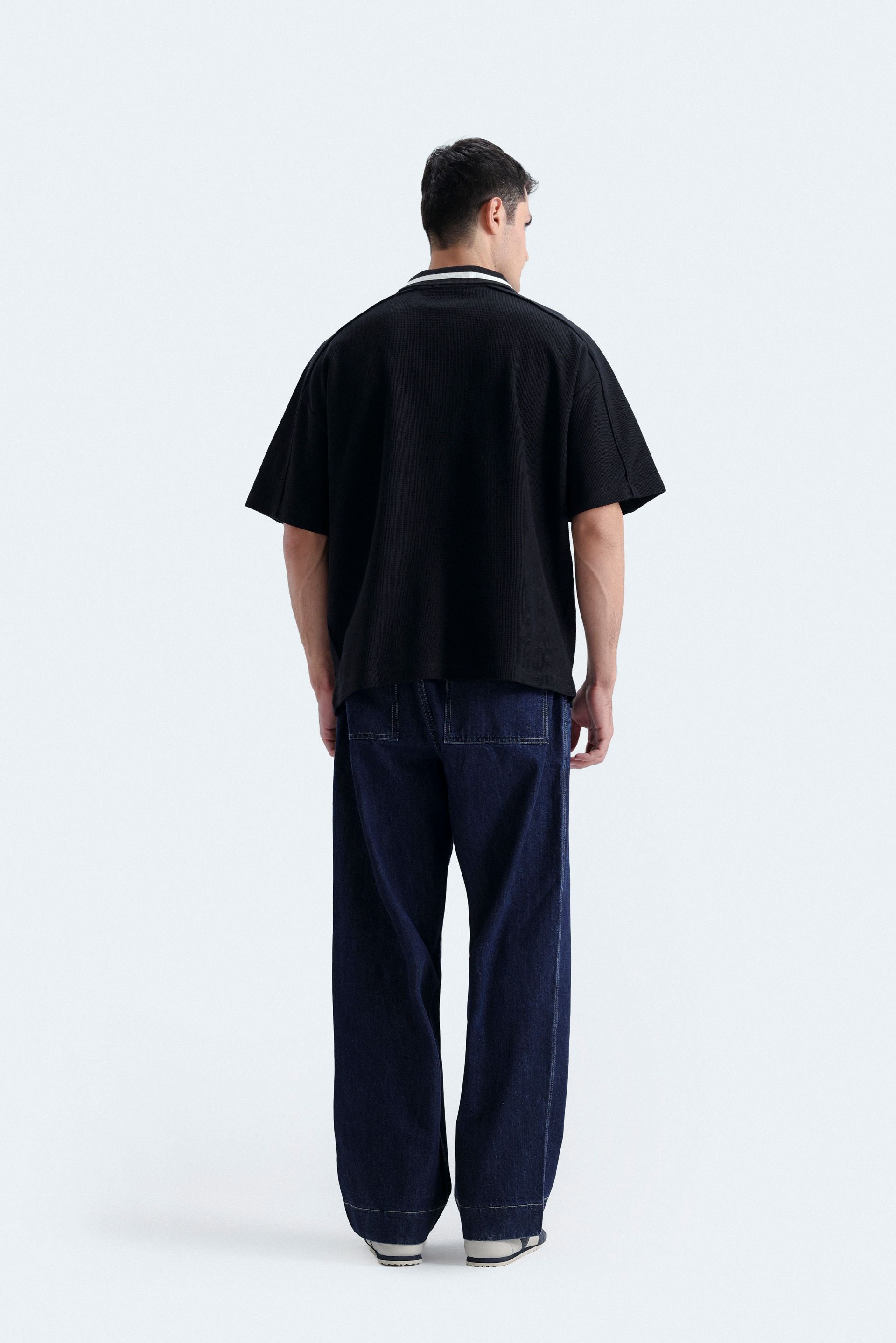 Slogan Print Polo Shirt