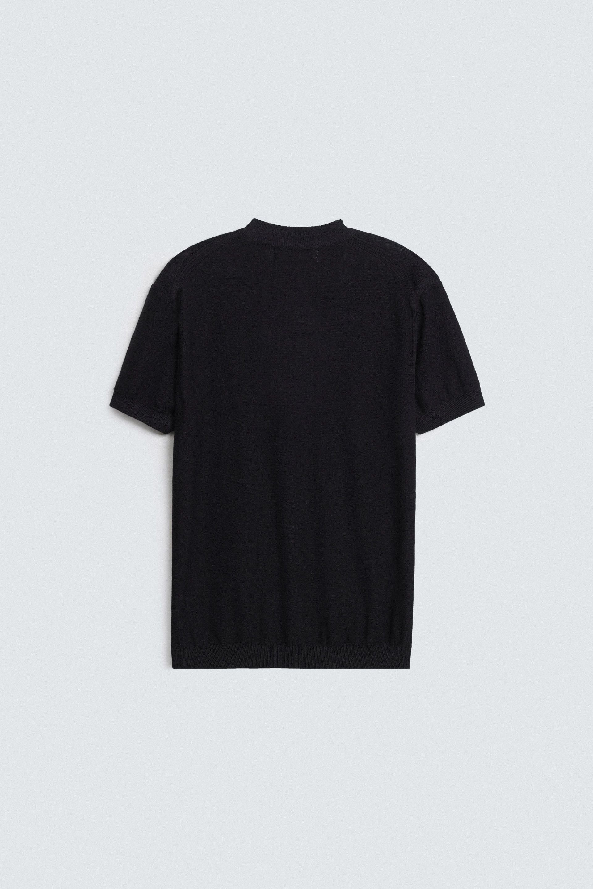 Quarter Zip-Up Polo Shirt