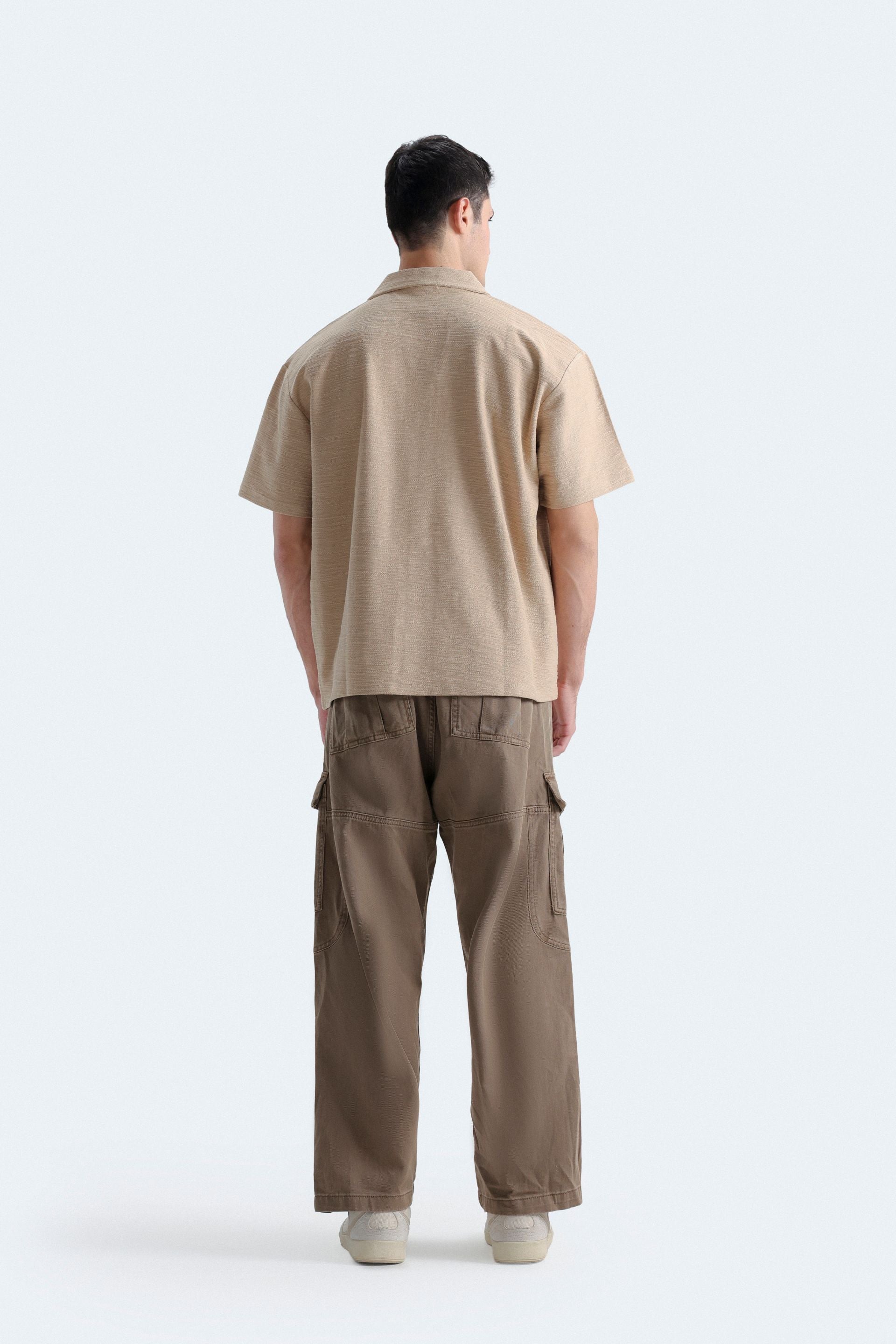 Textured Embroidered Polo Shirt