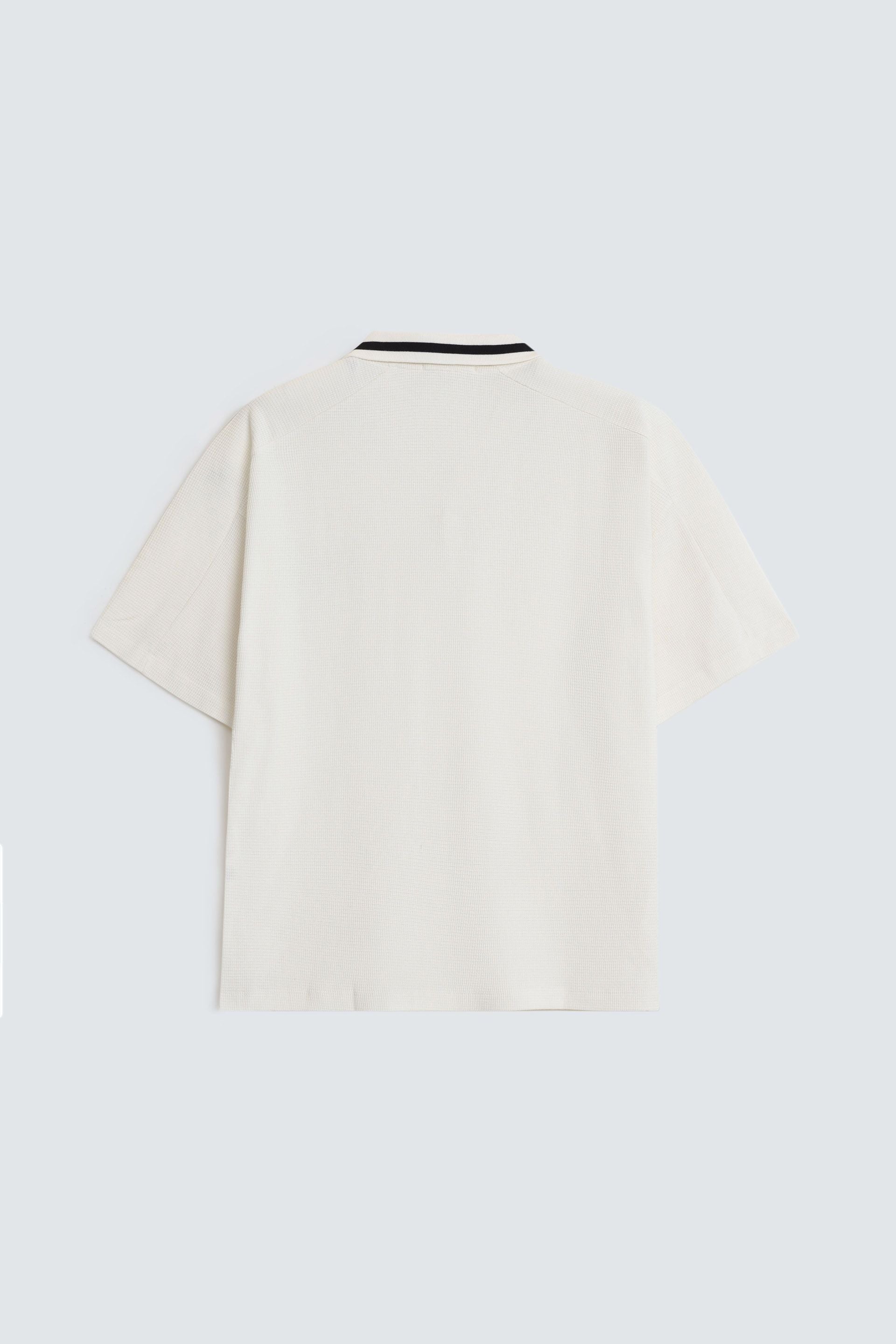 Slogan Print Polo Shirt