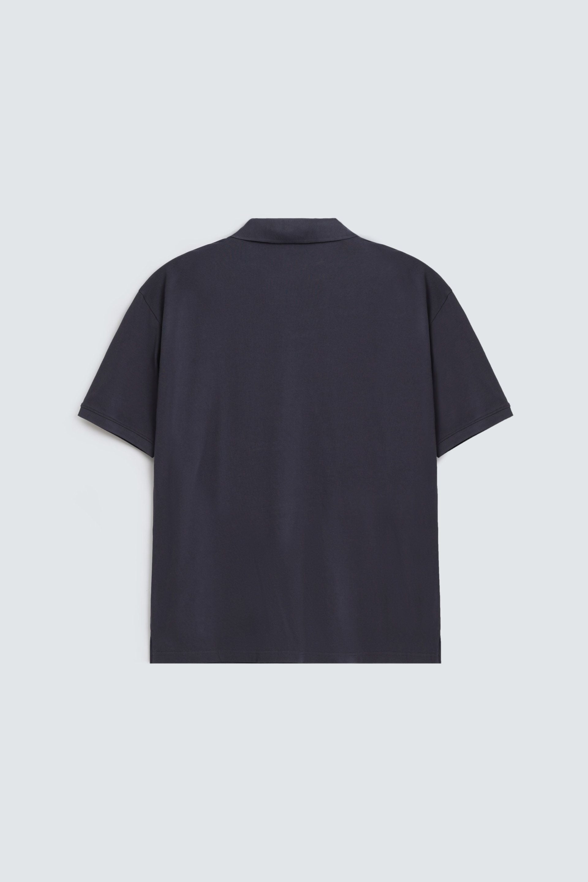 Slogan Print Polo Shirt