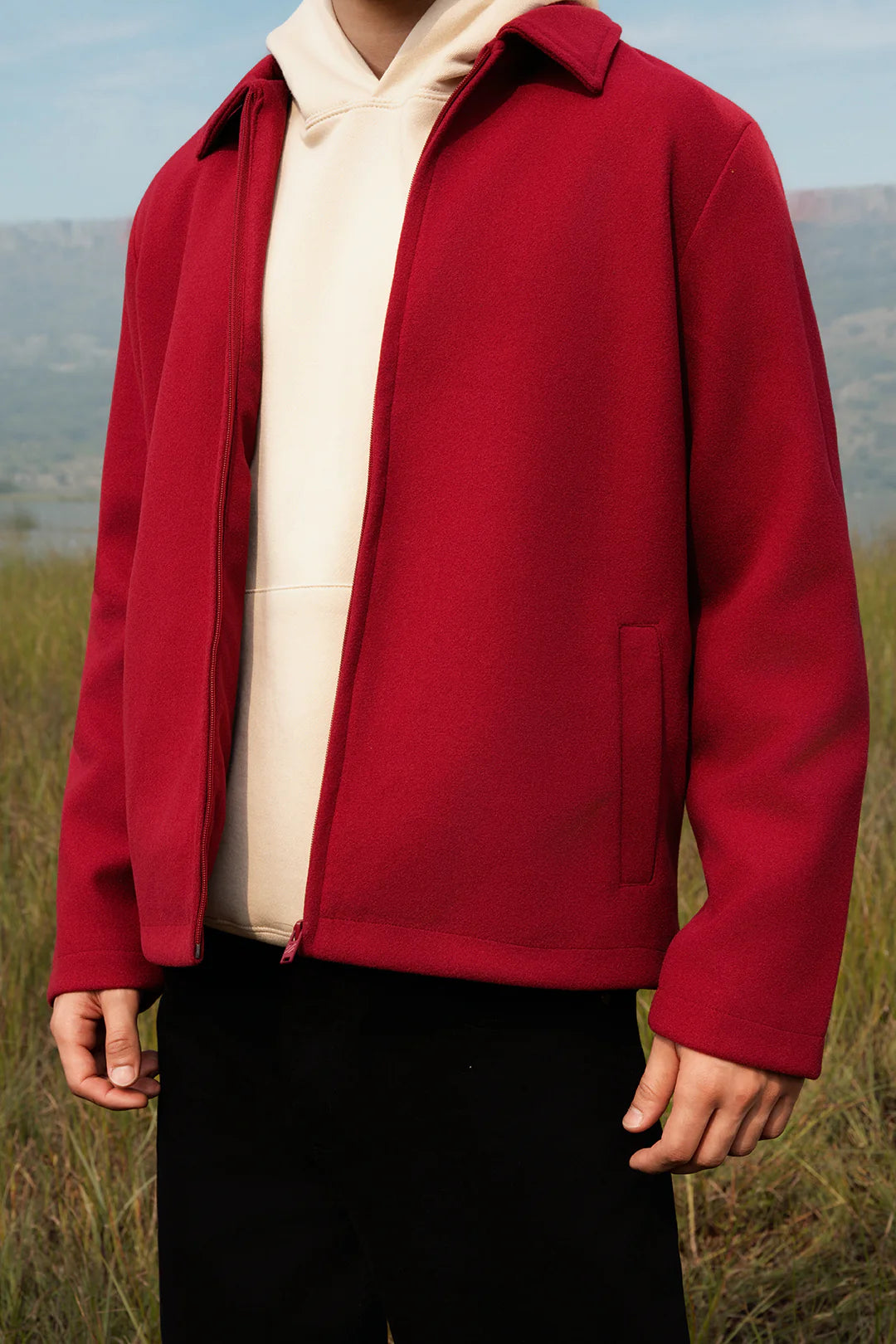 Felted Jacket – Wine