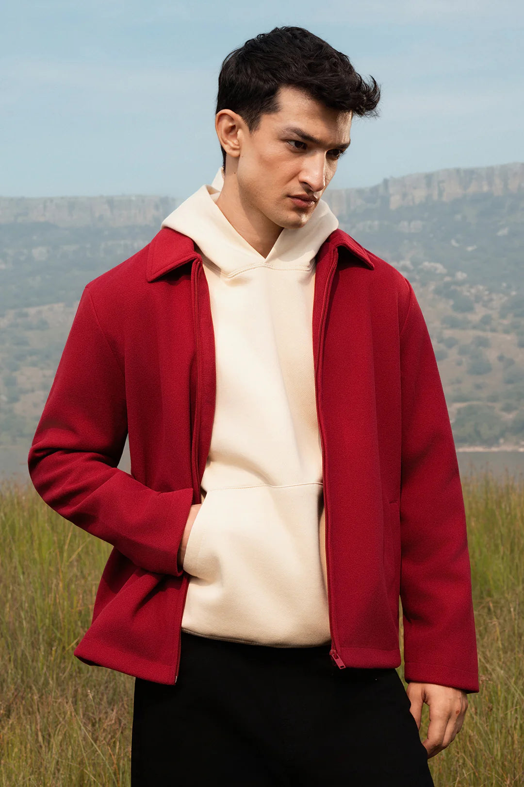 Felted Jacket – Wine