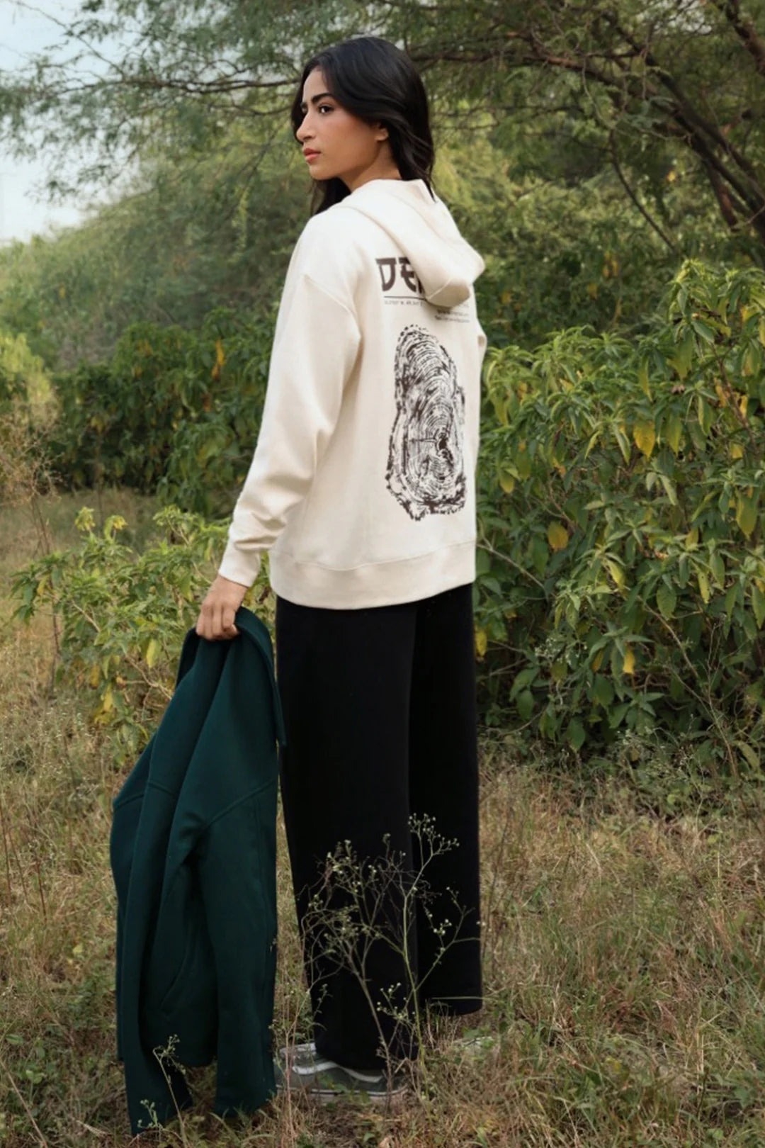 Graphic Hoodie – Beige