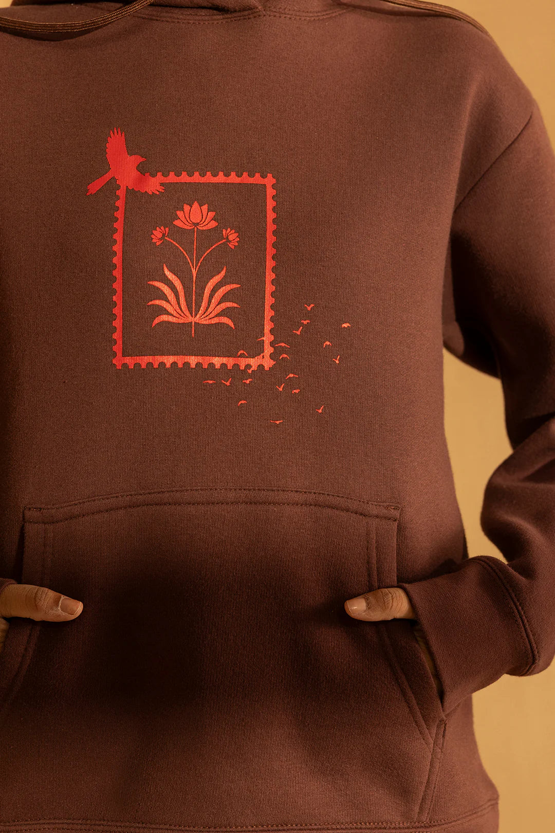 Graphic Hoodie – Brown