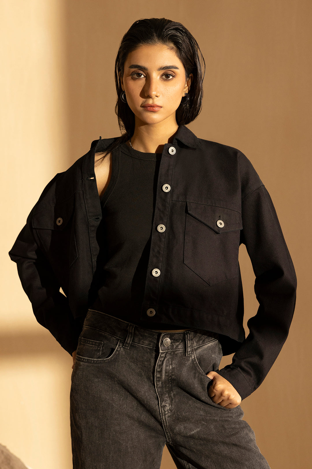 Denim Jacket – Black