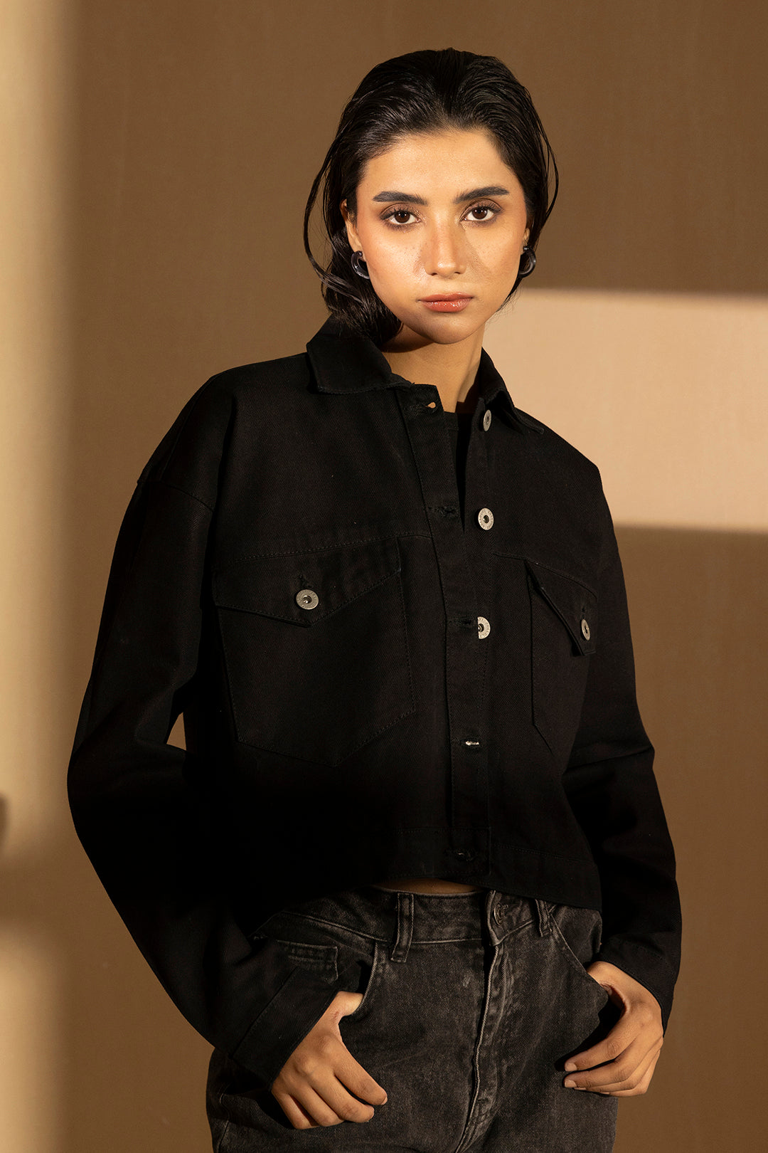 Denim Jacket – Black