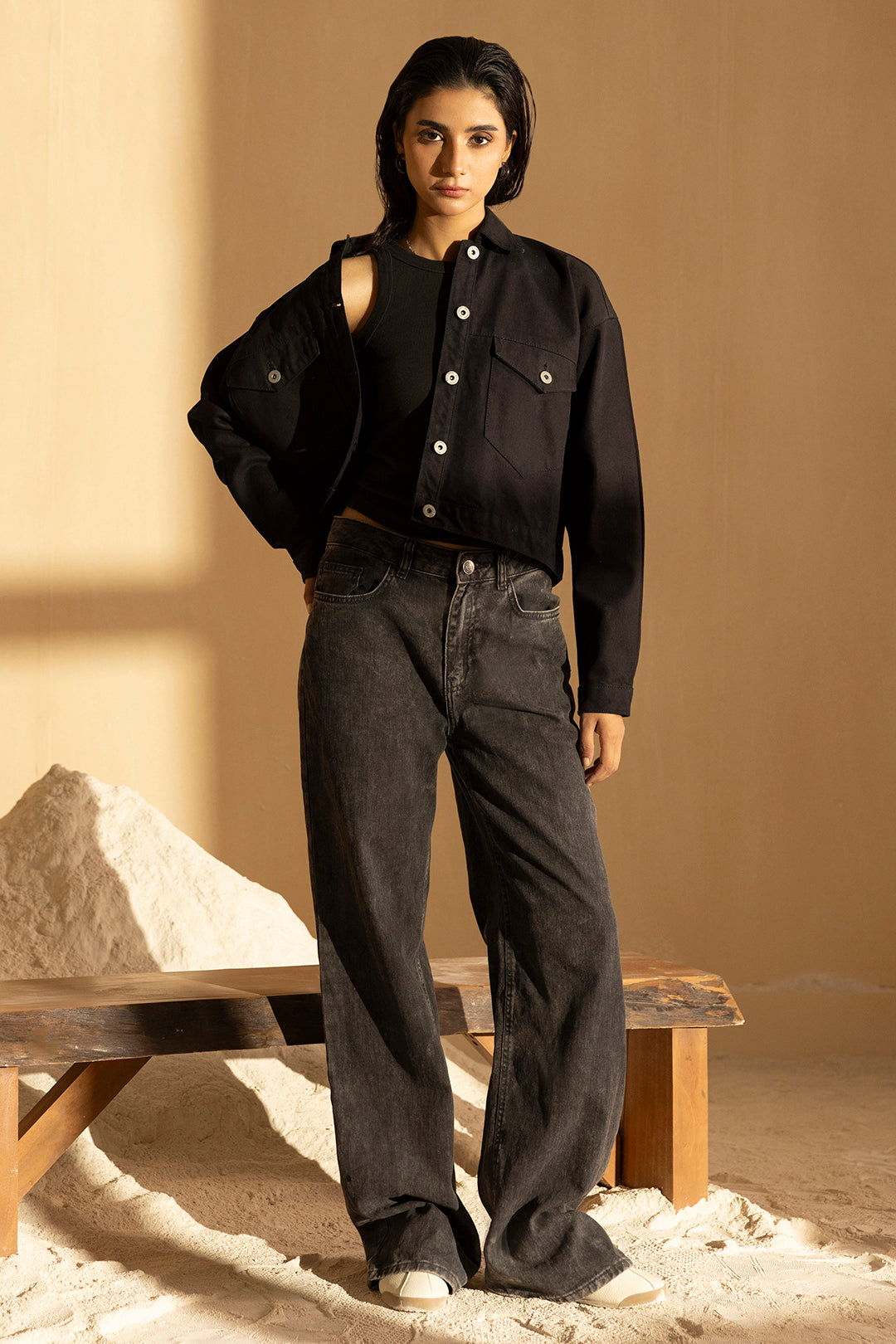Denim Jacket – Black