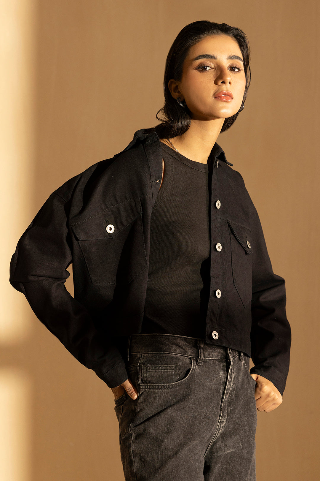 Denim Jacket – Black