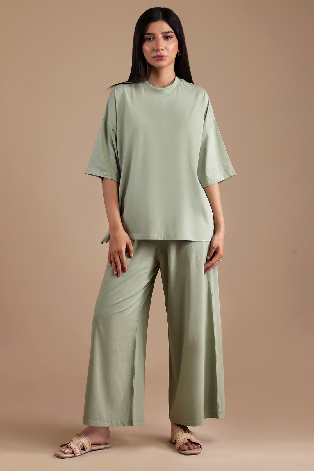 Co-Ord Set Shirt – Sage Green