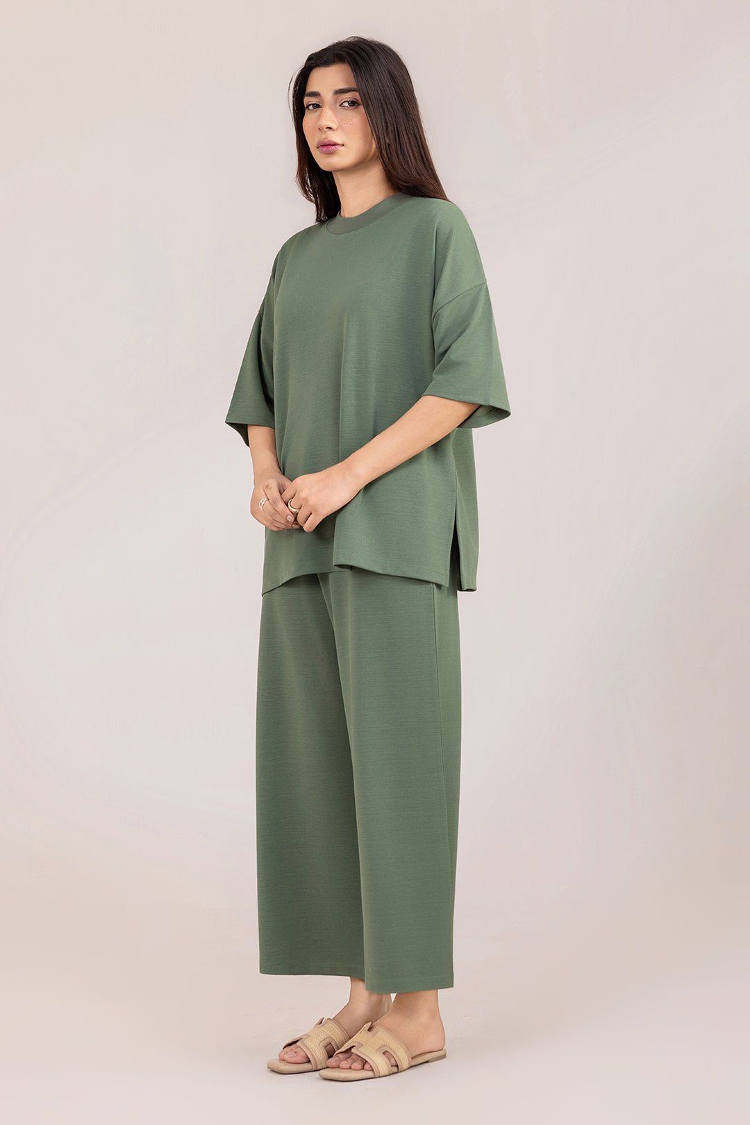 Co-Ord Set Shirt – Green