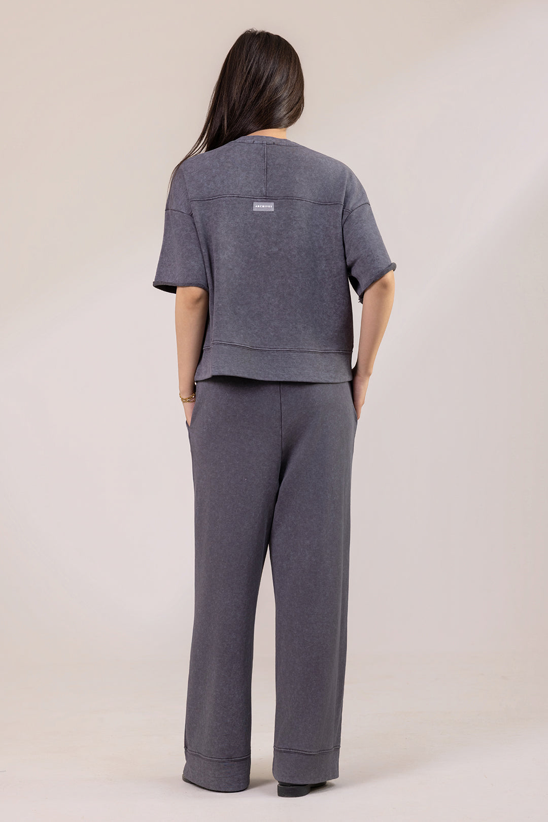 Co-Ord Set Shirt – Charcoal Grey