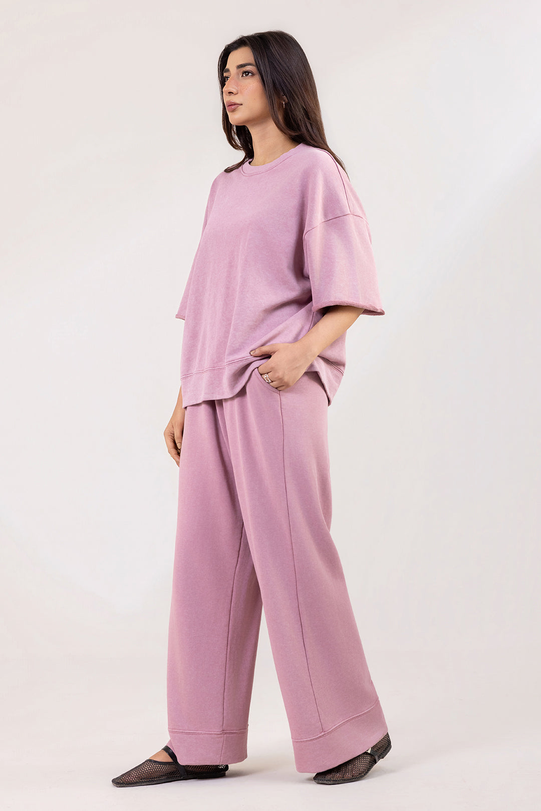 Co-Ord Set Shirt – Pink