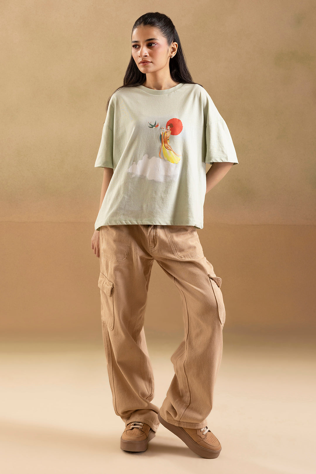 Graphic T-Shirt – Sage Green