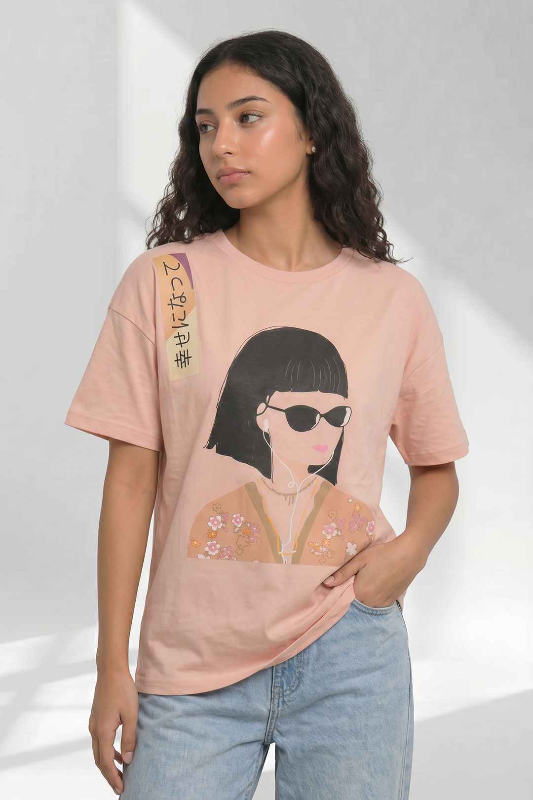 Graphic T-Shirt – Peach