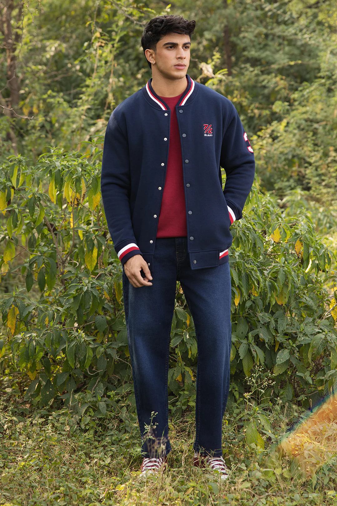 Varsity Jacket – Navy Blue