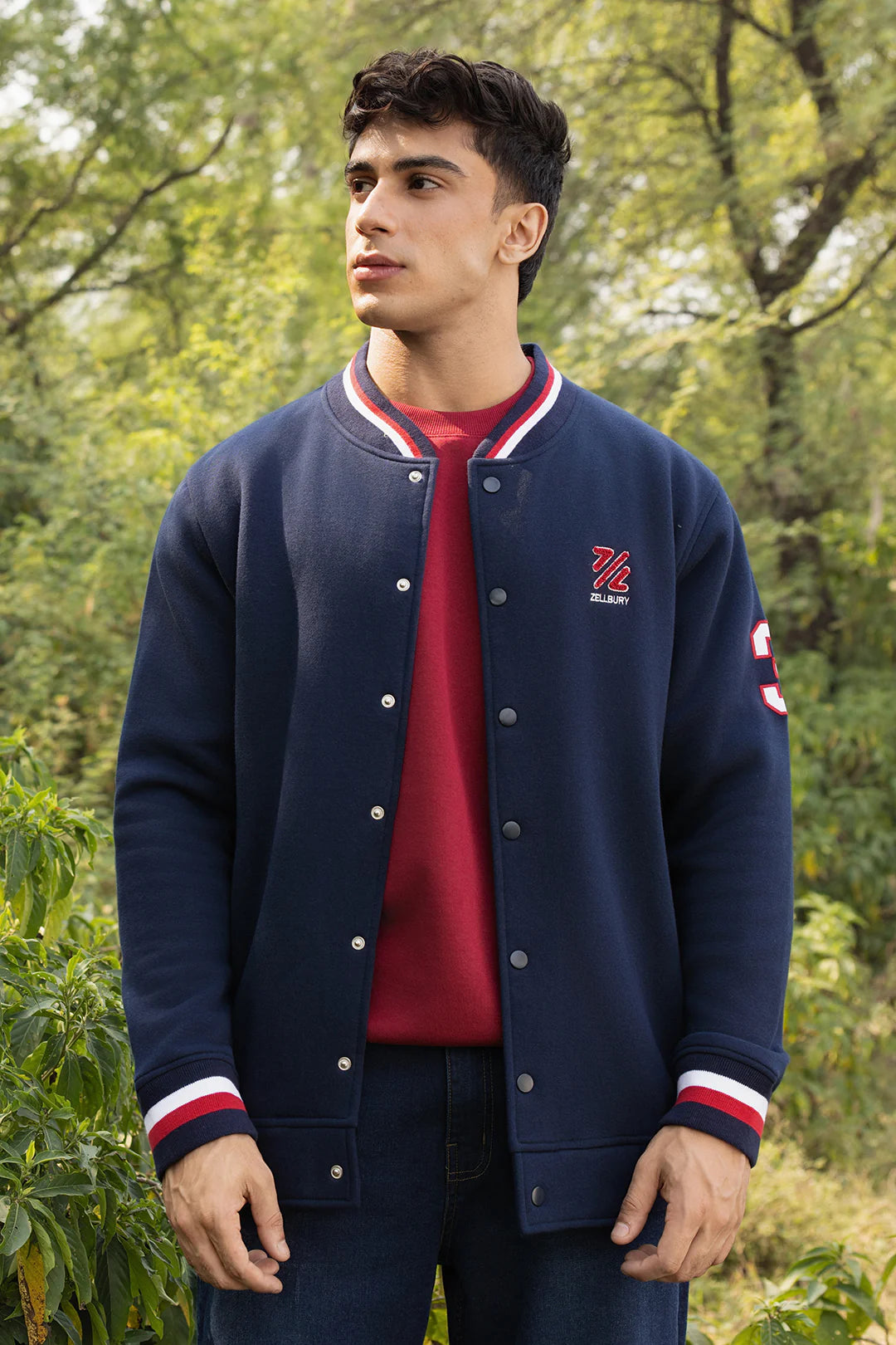 Varsity Jacket – Navy Blue