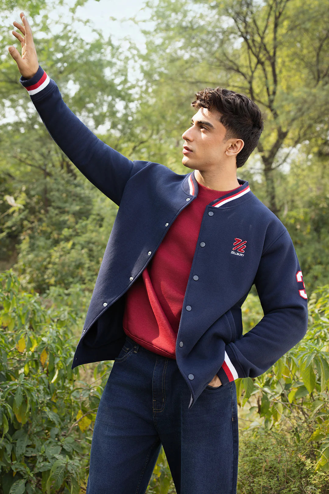 Varsity Jacket – Navy Blue