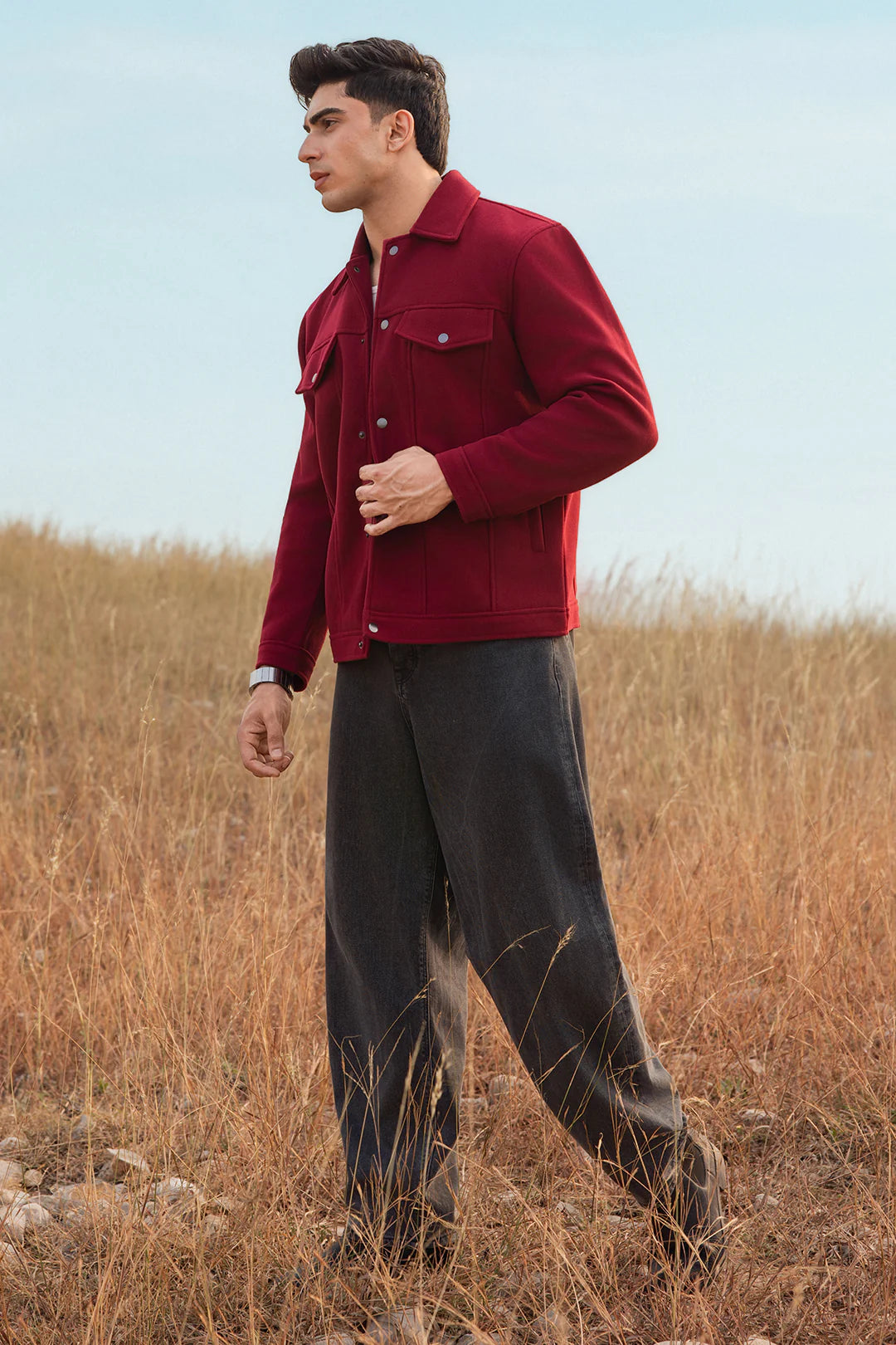 Felted Jacket – Wine