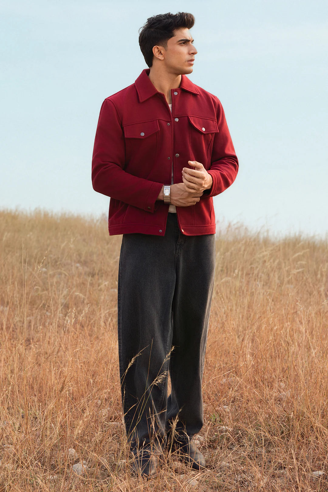 Felted Jacket – Wine