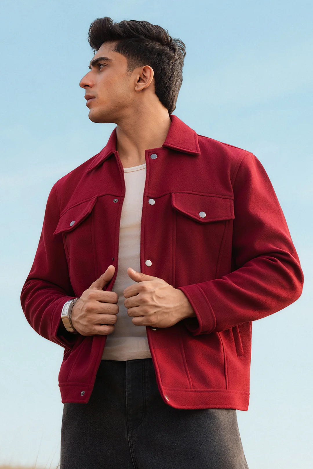 Felted Jacket – Wine