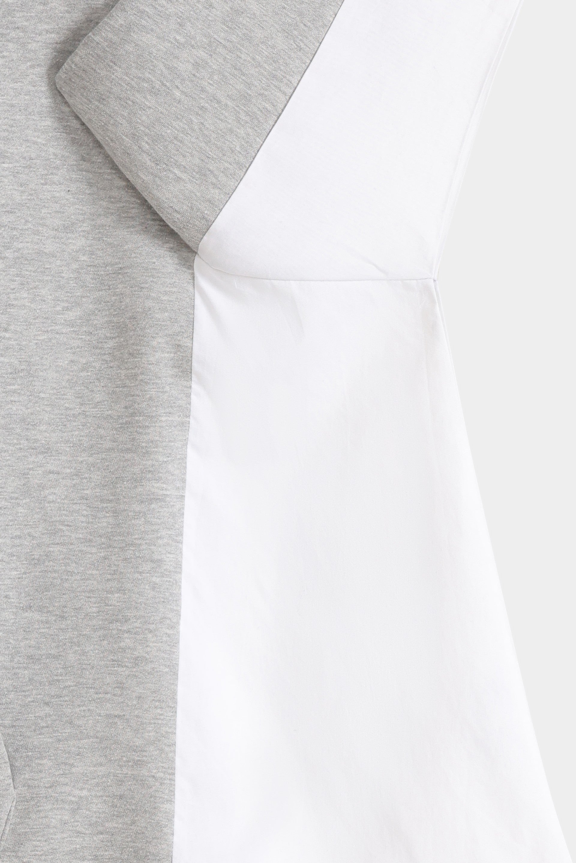 Hoodie With Woven Fabric