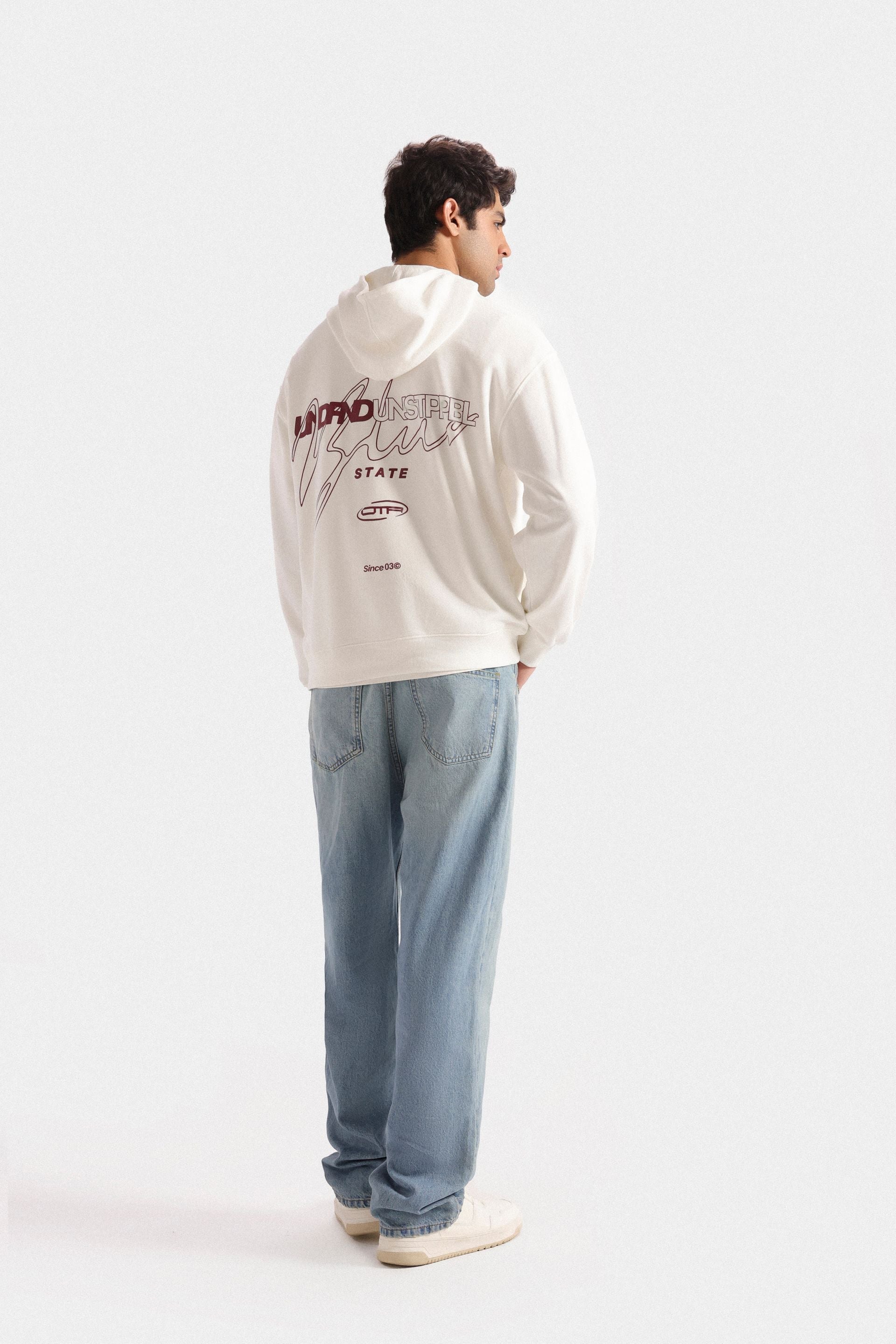 Slogan Print Hoodie