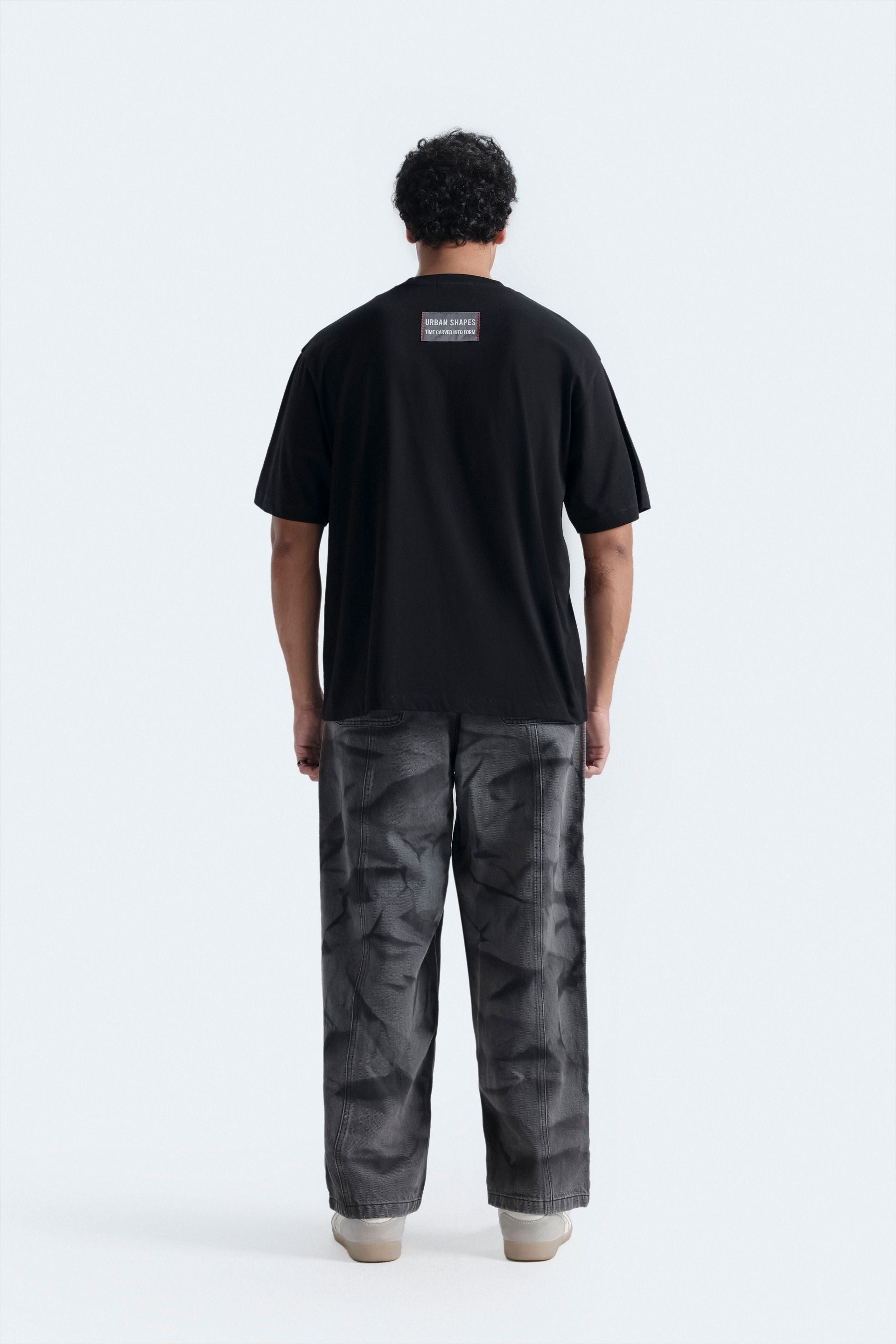 Baggy Jeans With Laser Print