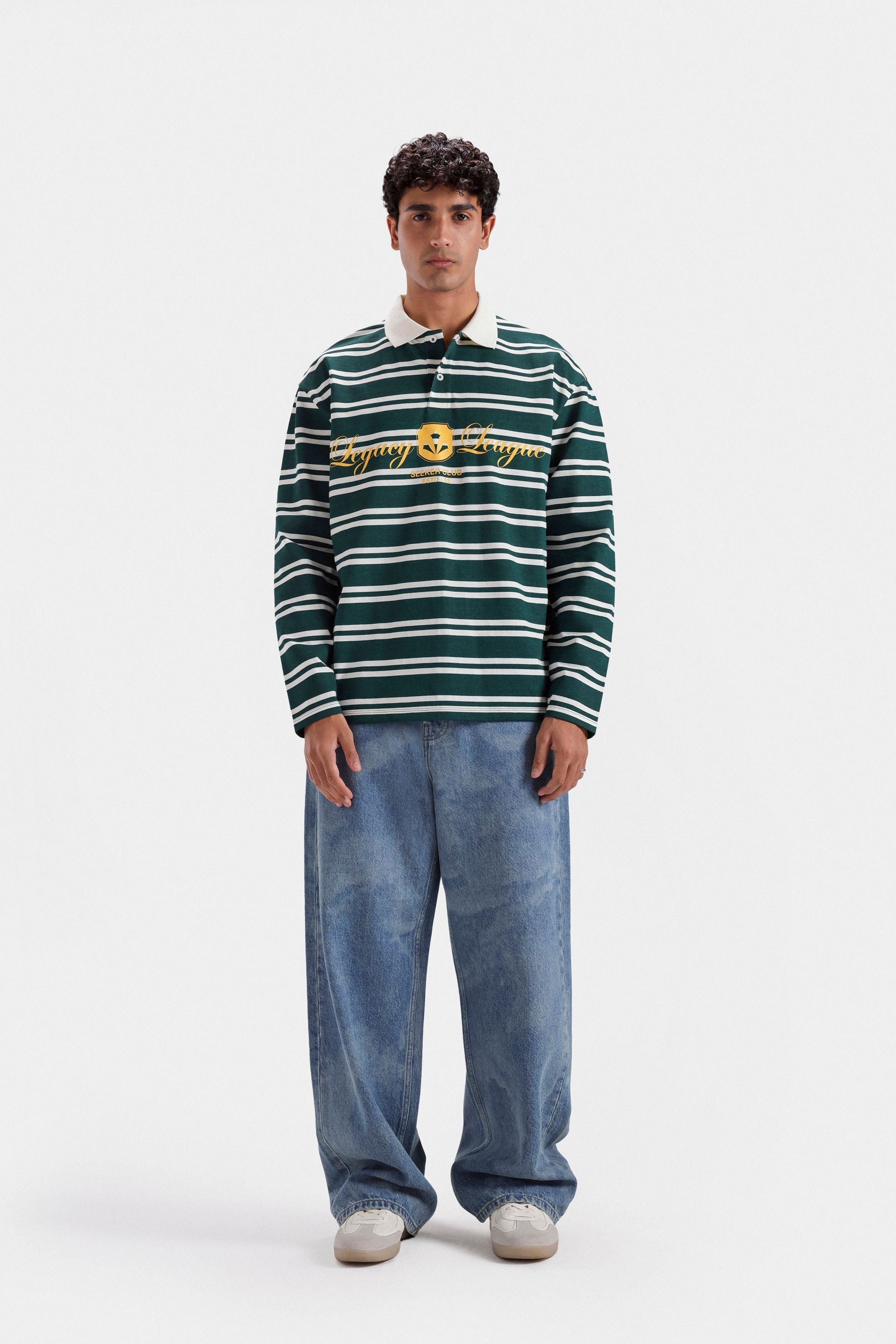 Baggy Jeans With Laser Print