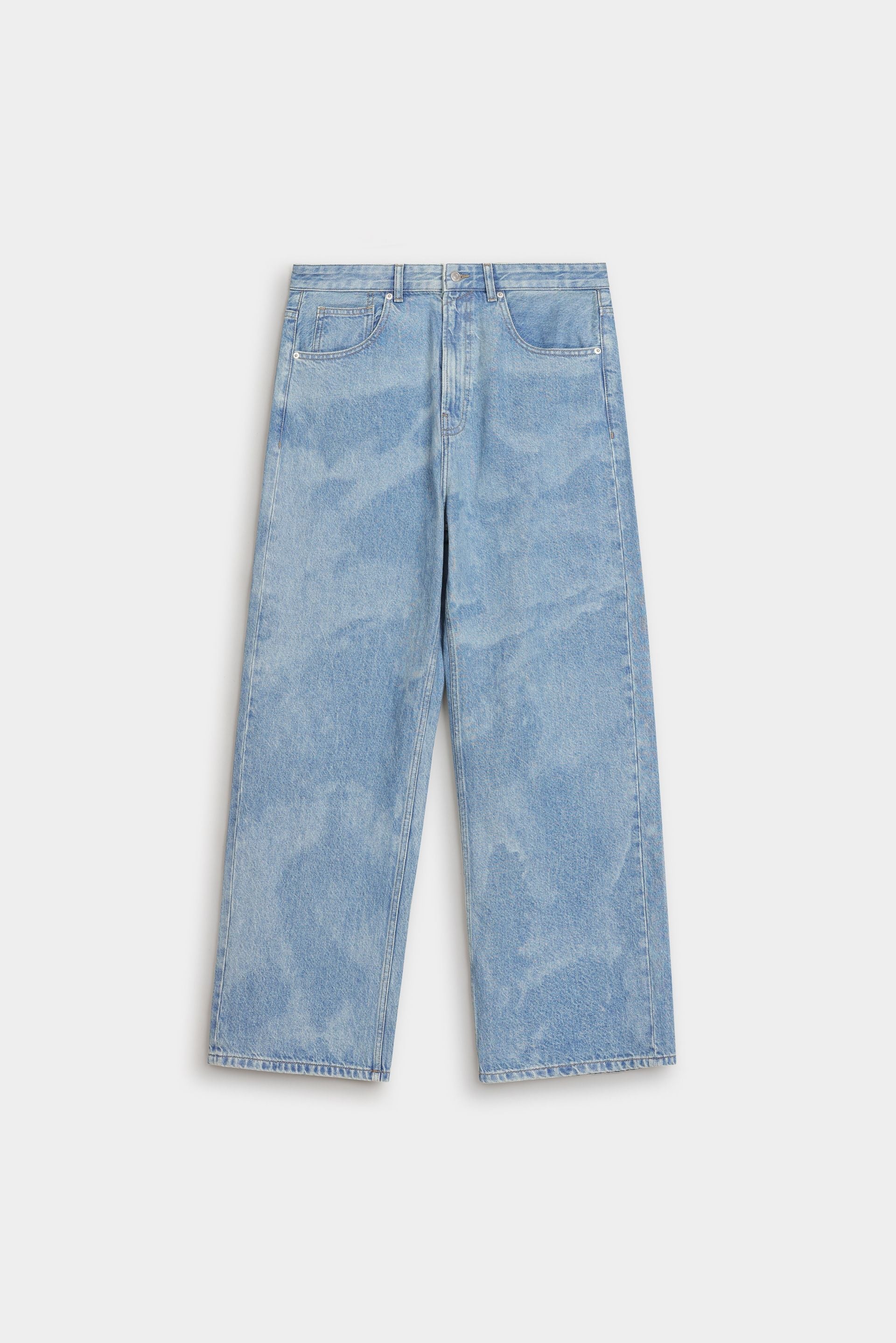 Baggy Jeans With Laser Print