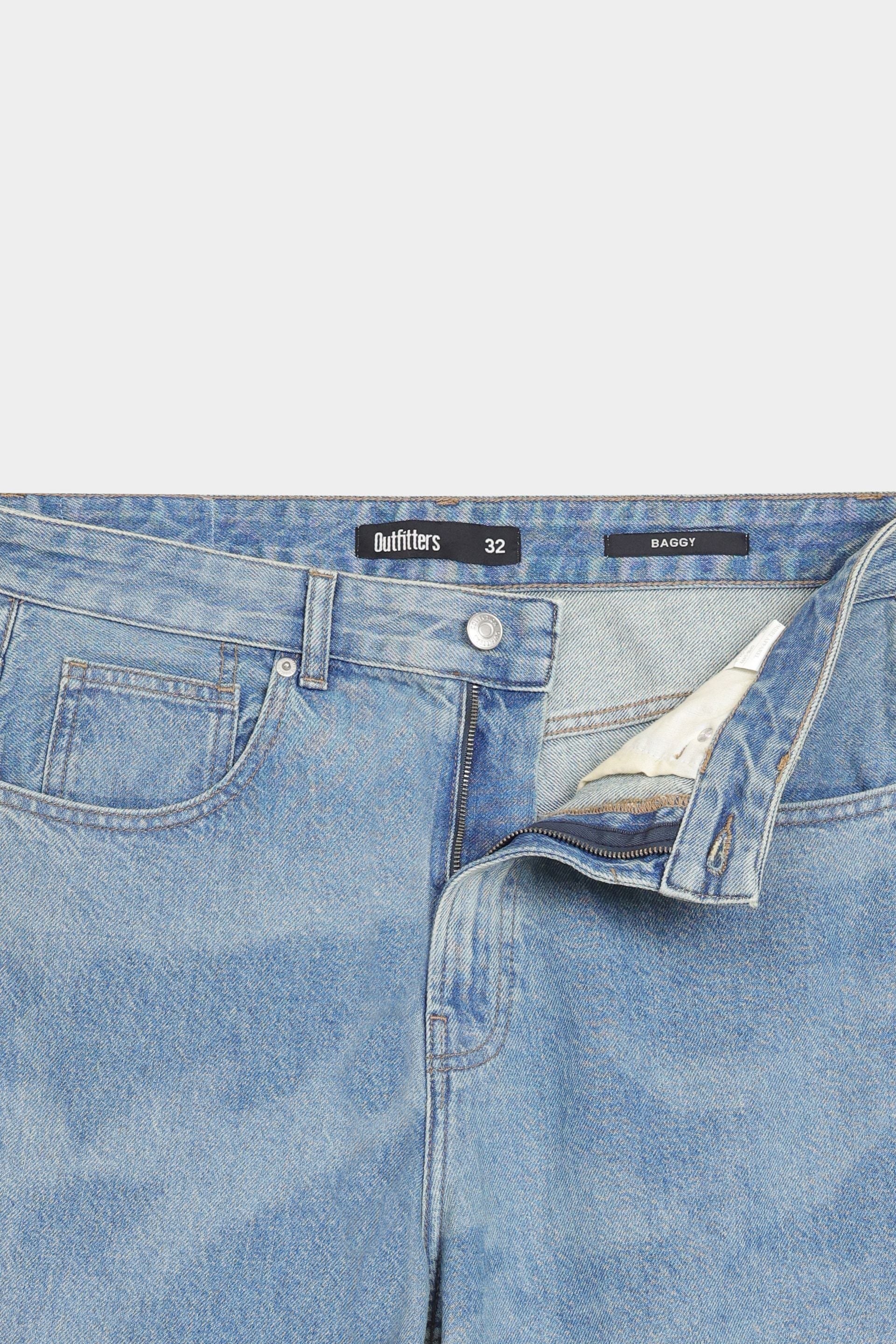 Baggy Jeans With Laser Print