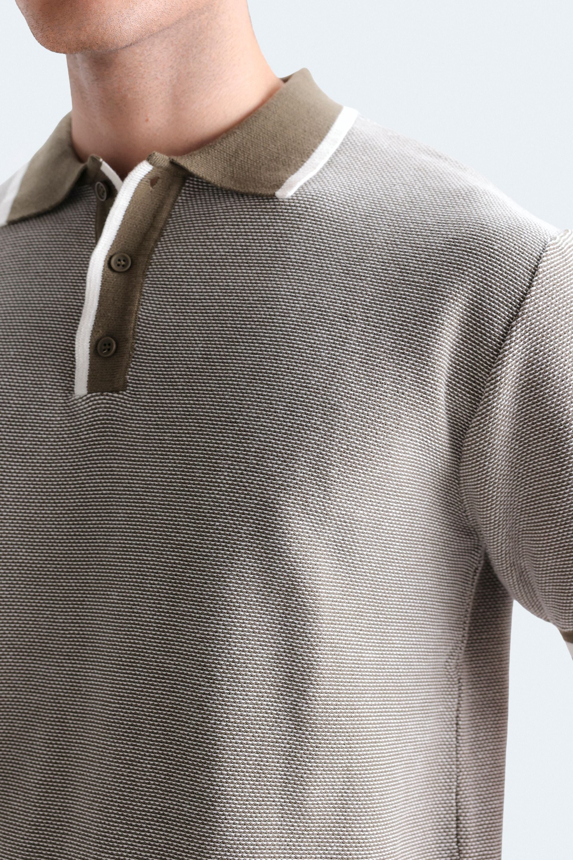 Polo Shirt With Label Patch