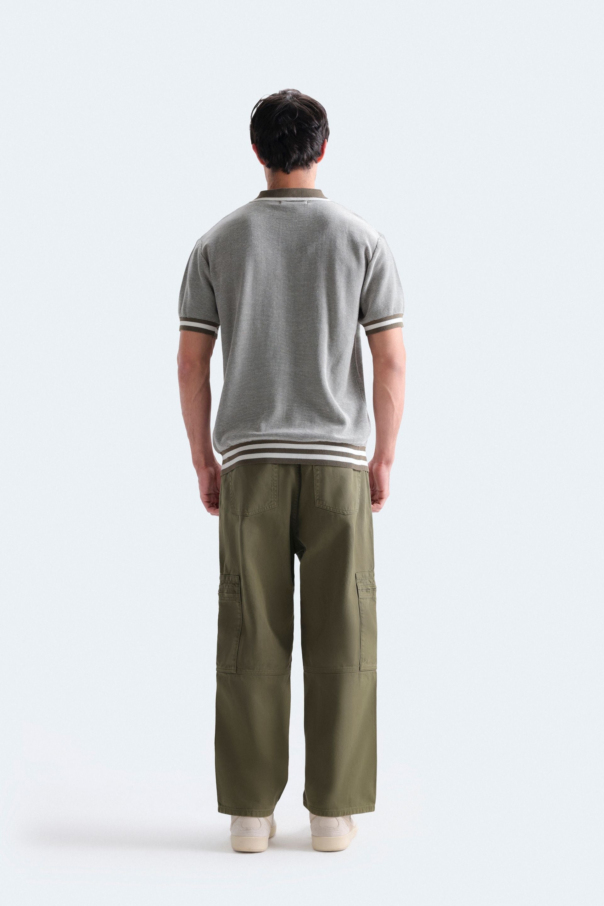Polo Shirt With Label Patch