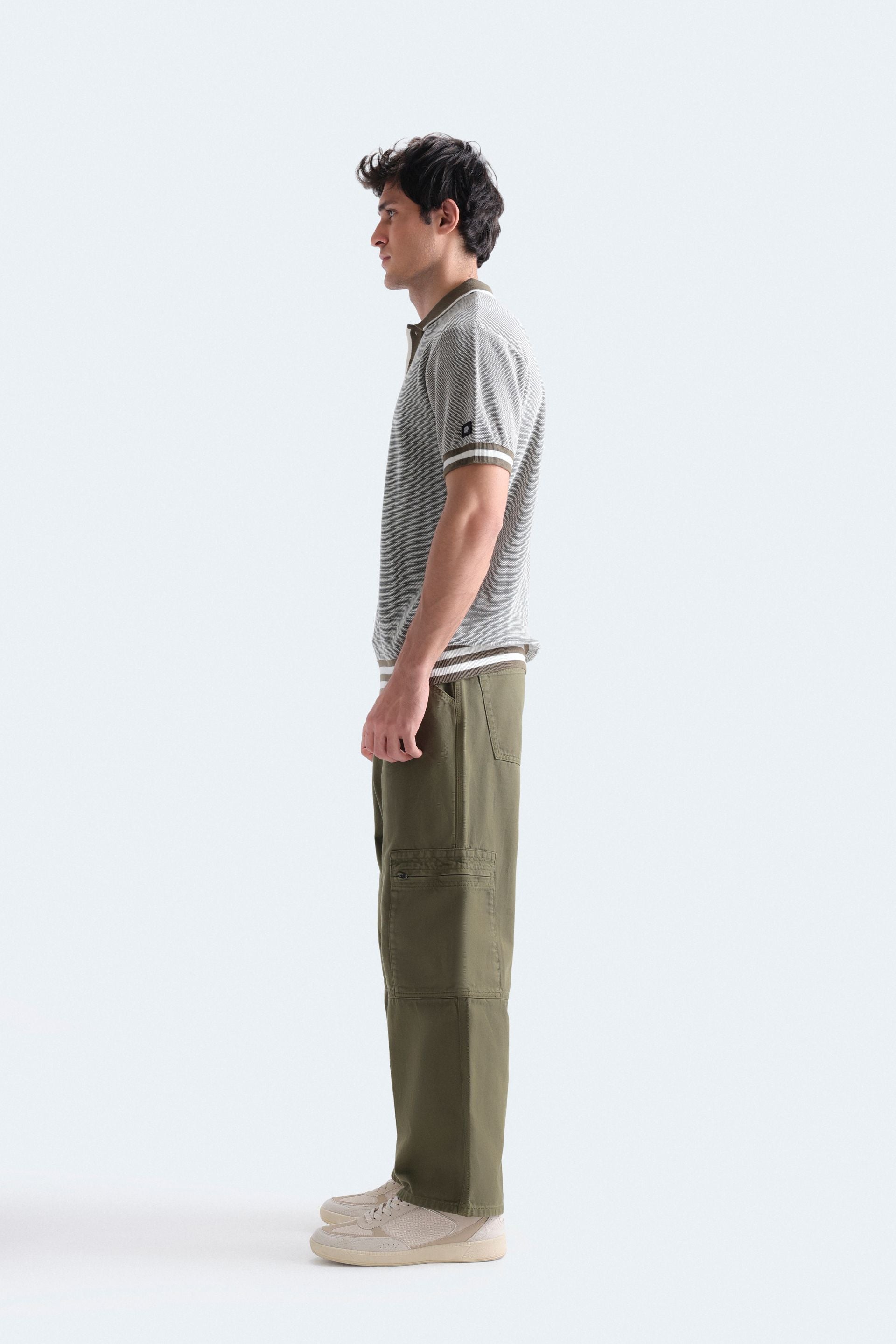 Polo Shirt With Label Patch