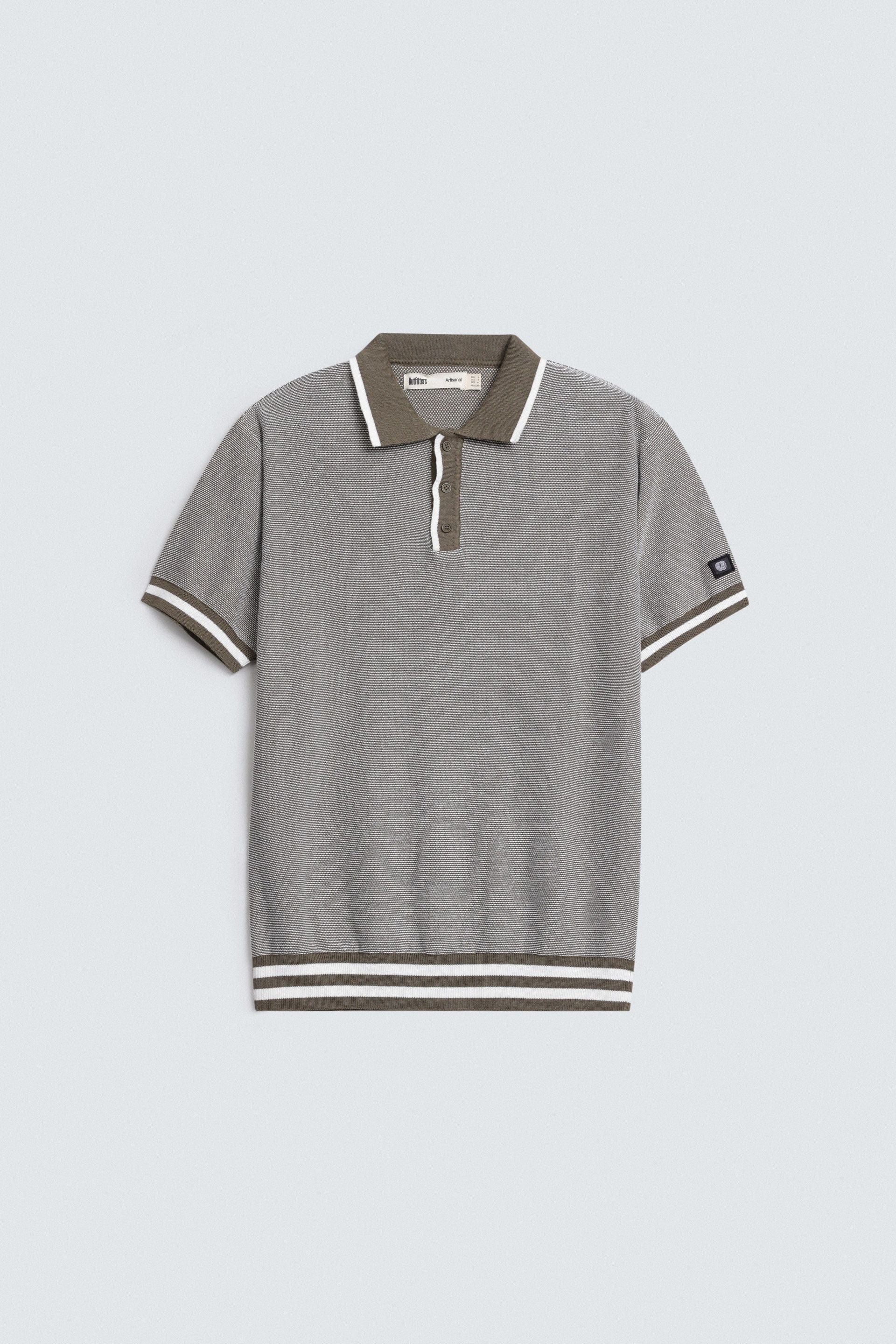 Polo Shirt With Label Patch