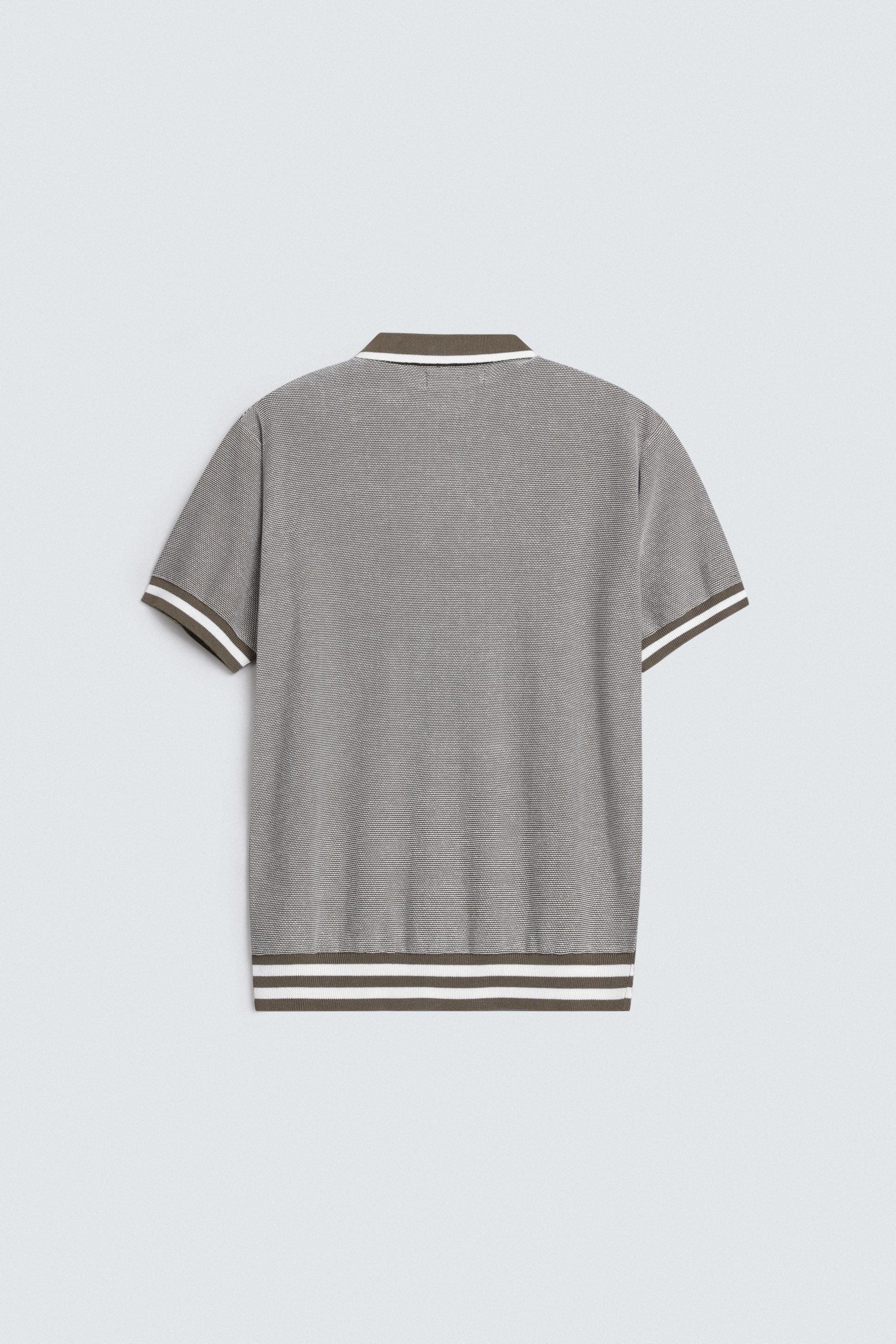 Polo Shirt With Label Patch