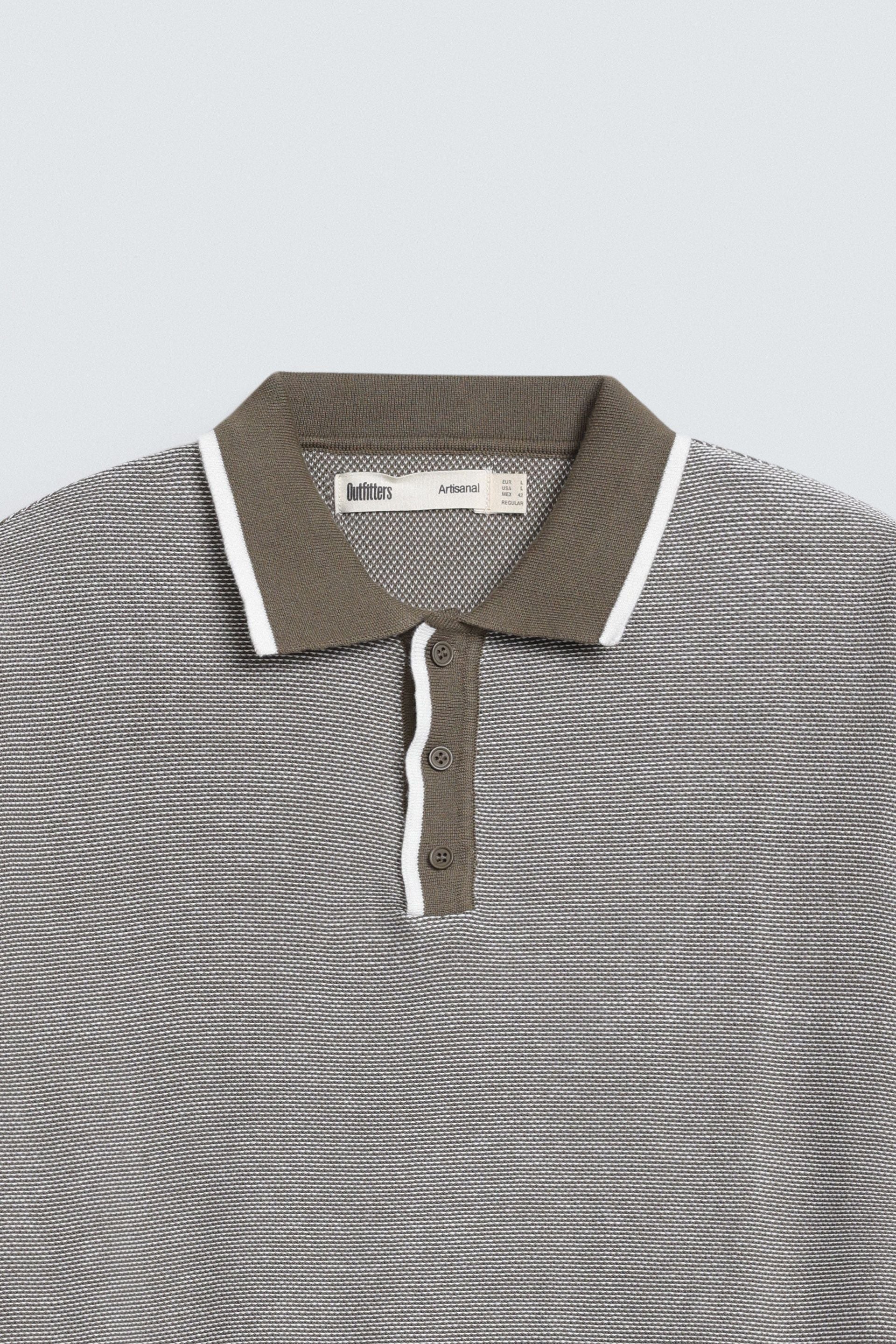 Polo Shirt With Label Patch