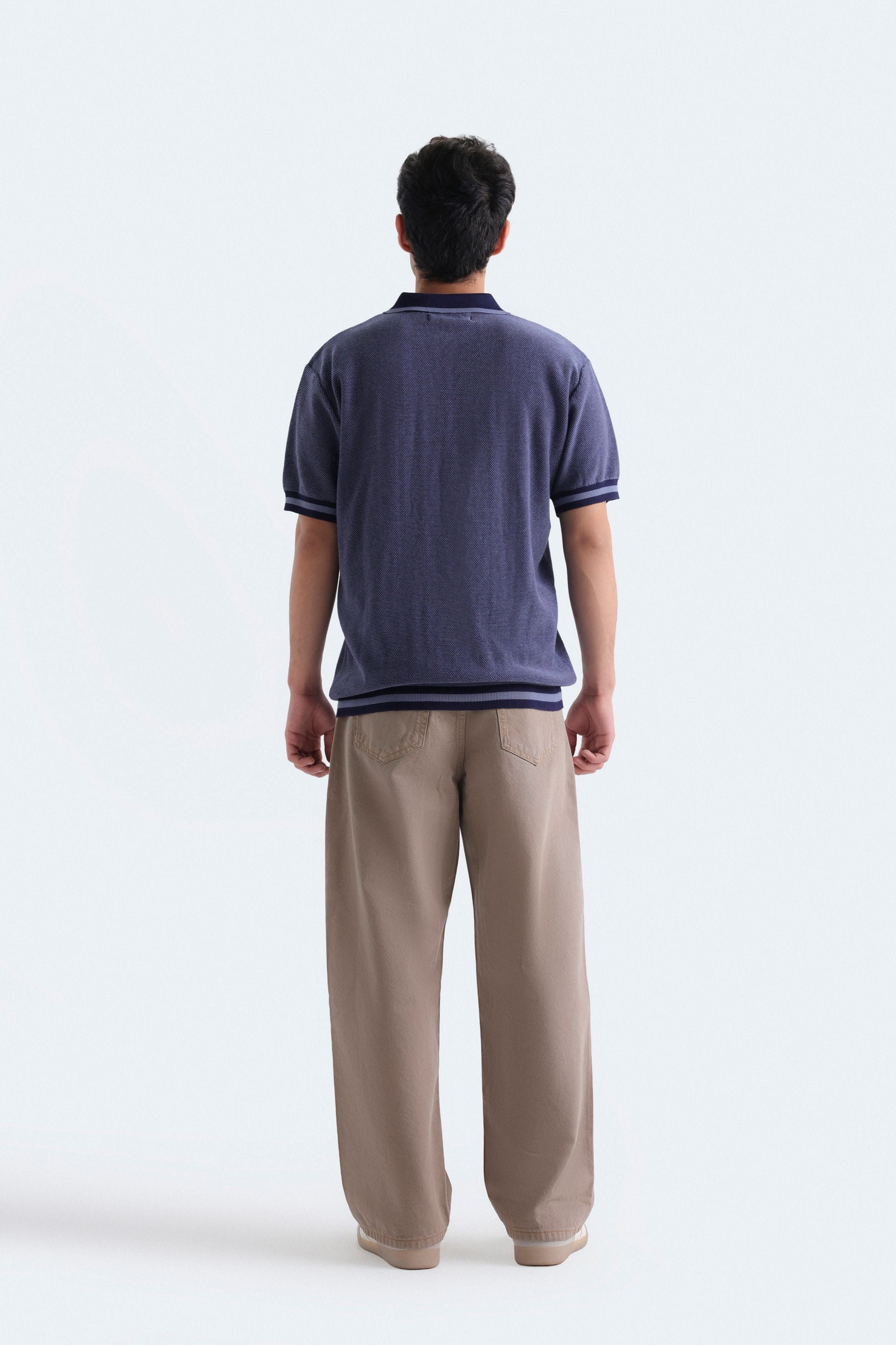 Polo Shirt With Label Patch