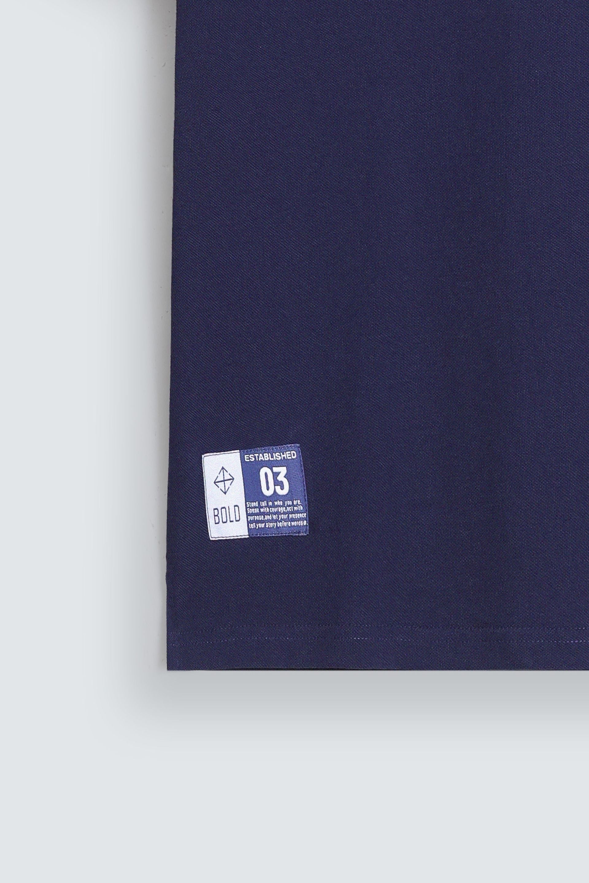 Slogan Print Polo Shirt With Label Patch
